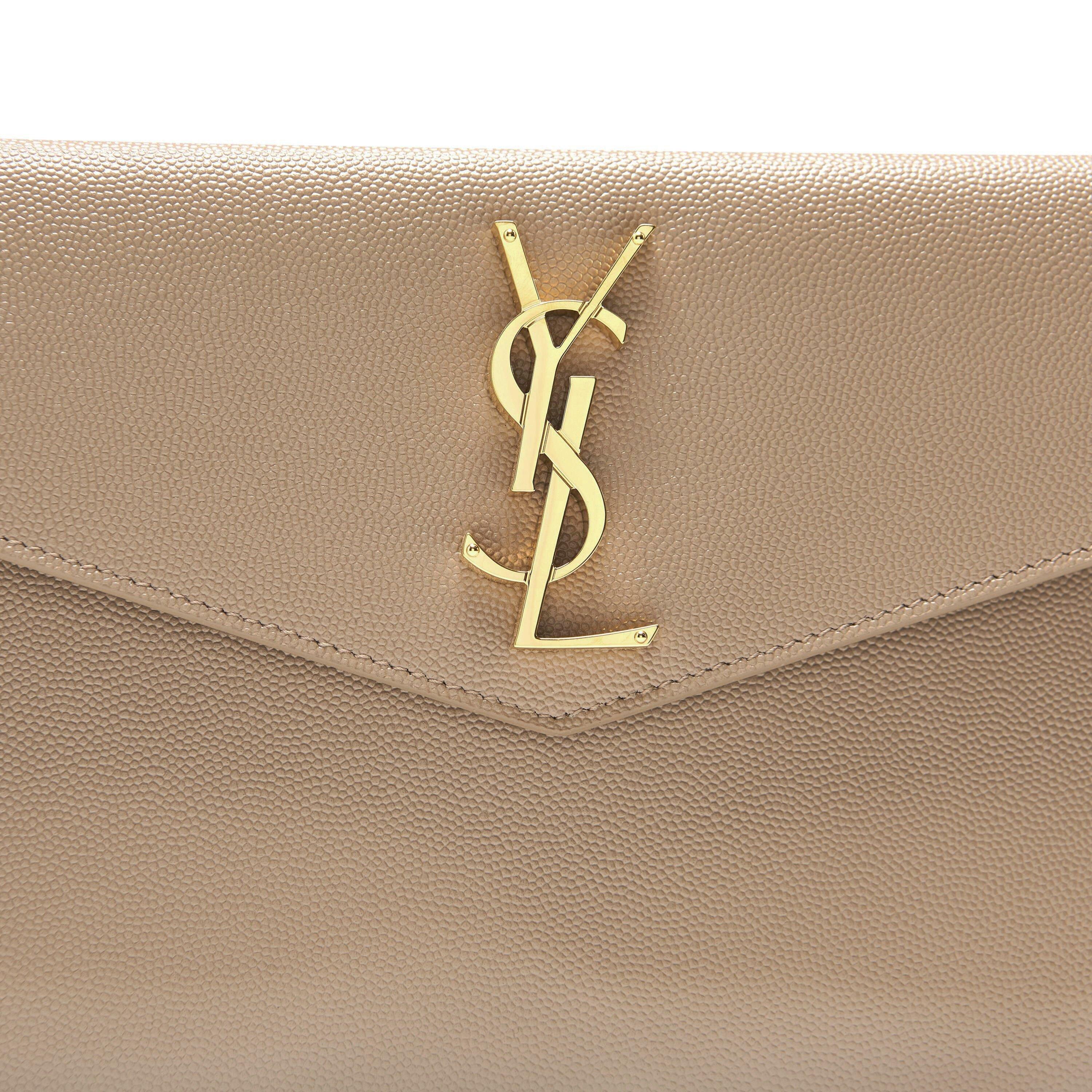 Dark Beige - Saint Laurent - Uptown Pouch - 4