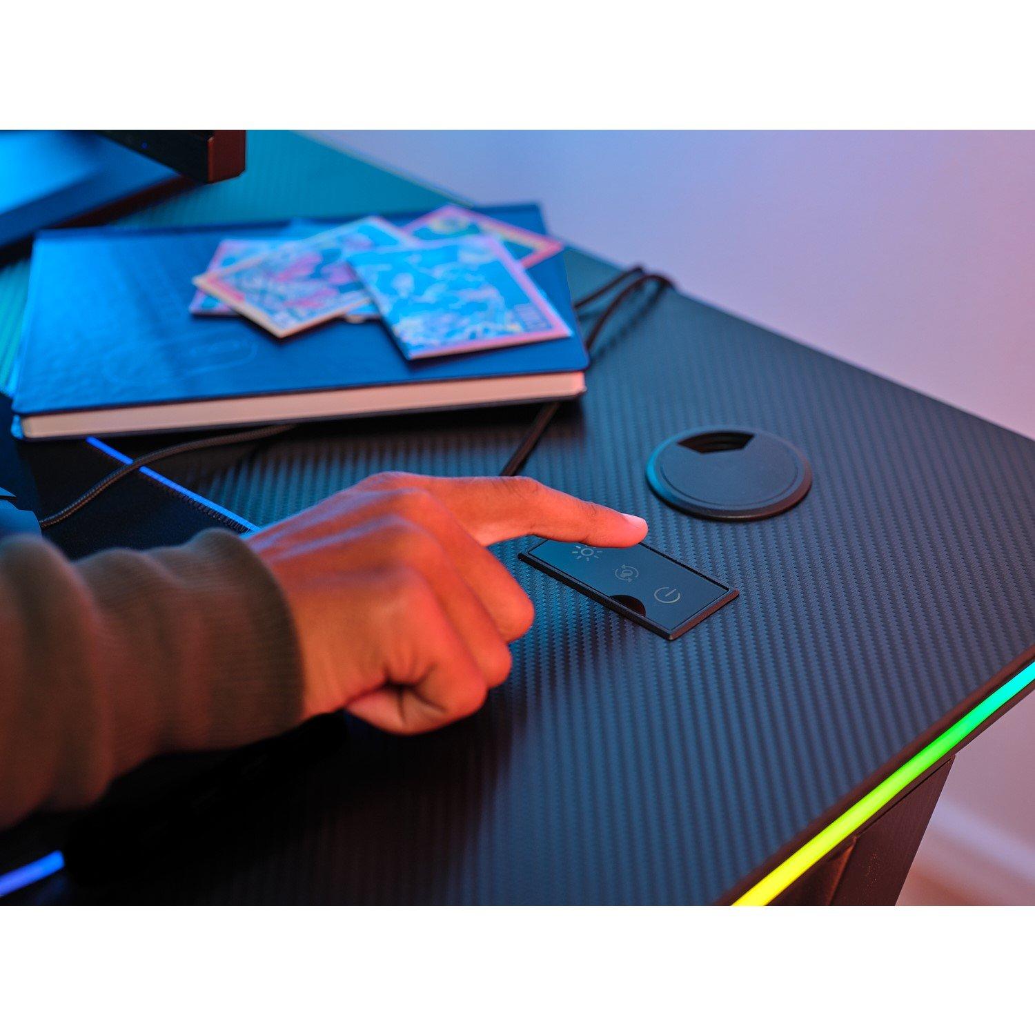 RGB DESK - Trust - GXT709 Luminous RGB Gaming Desk - 14