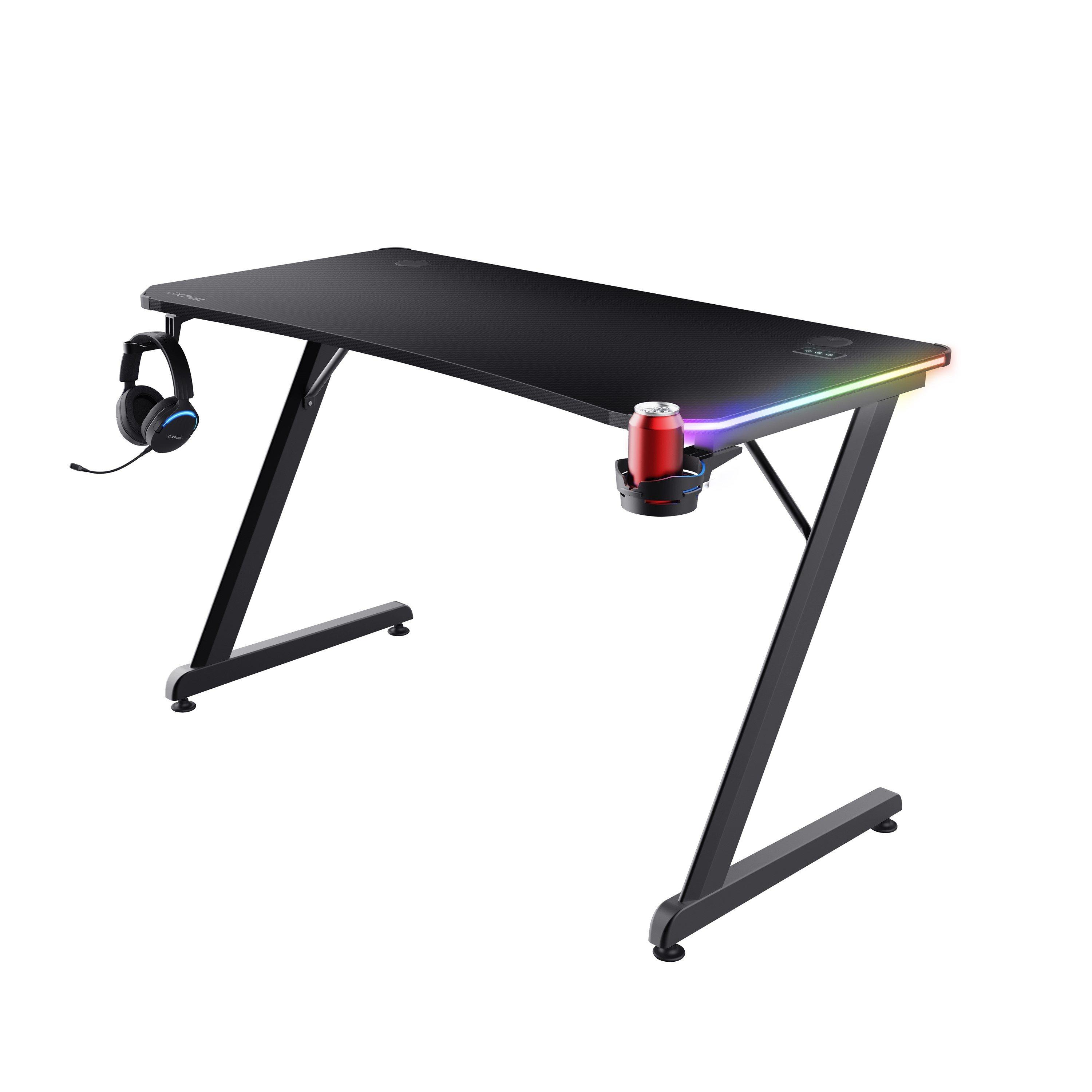 RGB DESK - Trust - GXT709 Luminous RGB Gaming Desk - 3