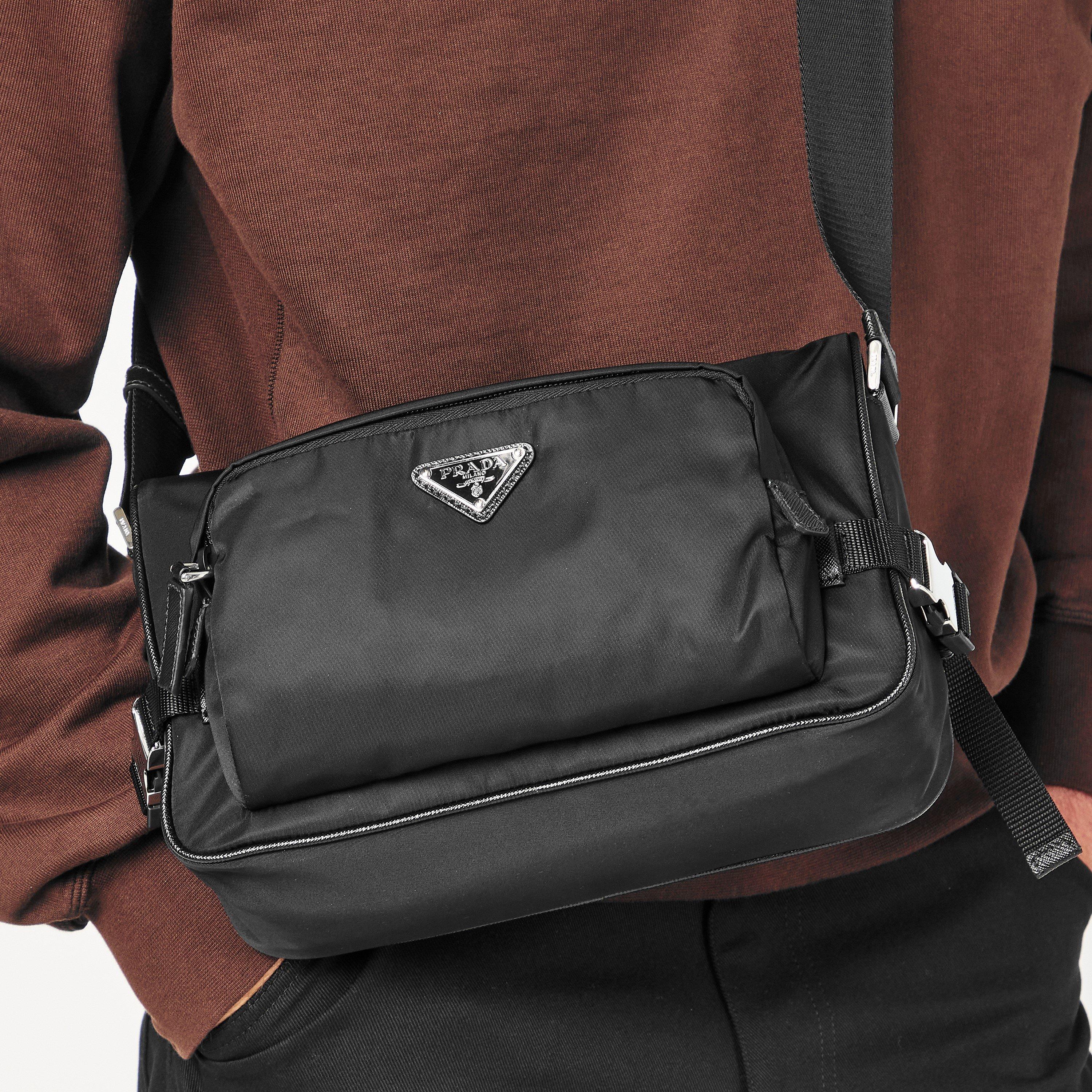 Black - Prada - Men's Cross Body Bag - 3