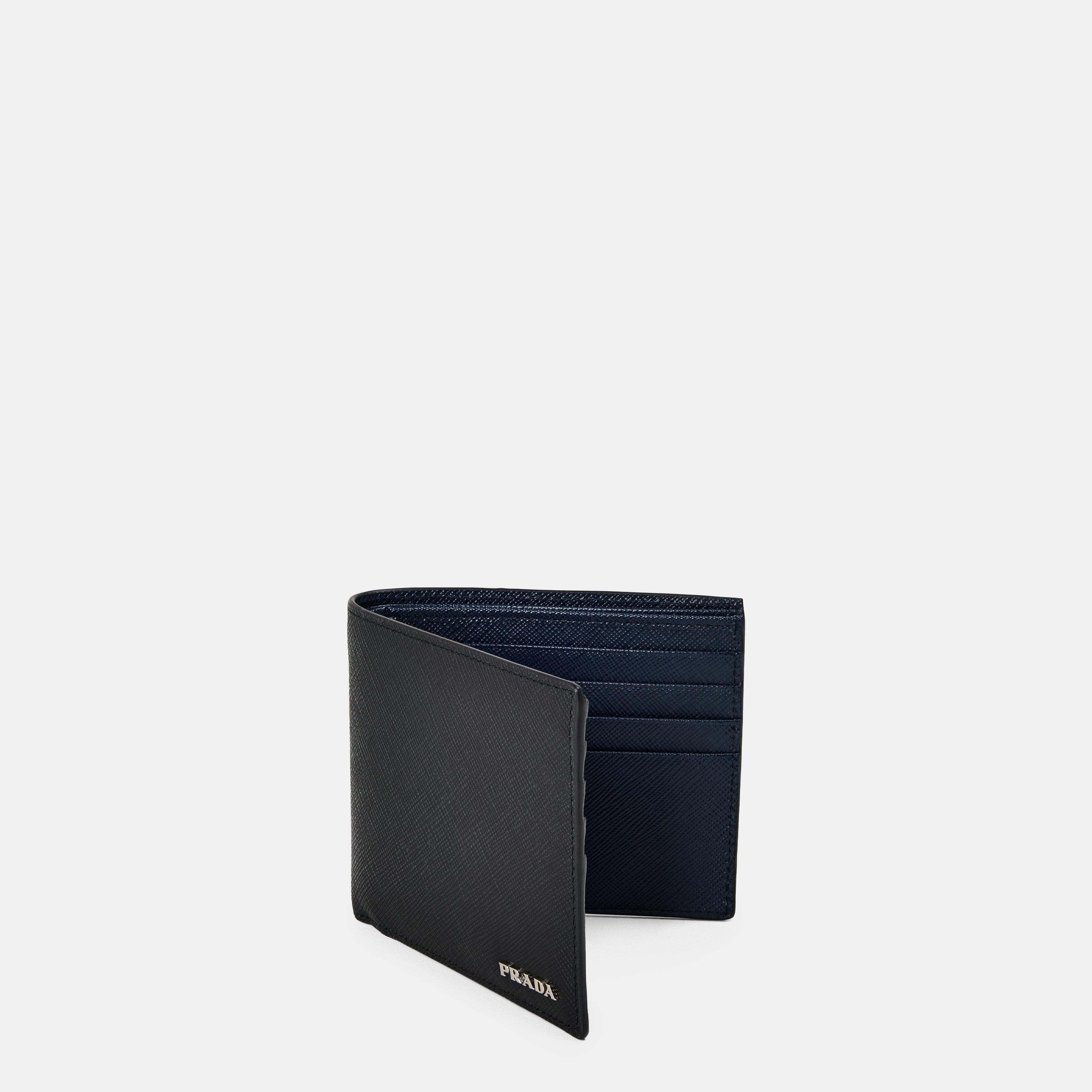 Black - Prada - Men's Logo Billfold Wallet - 3