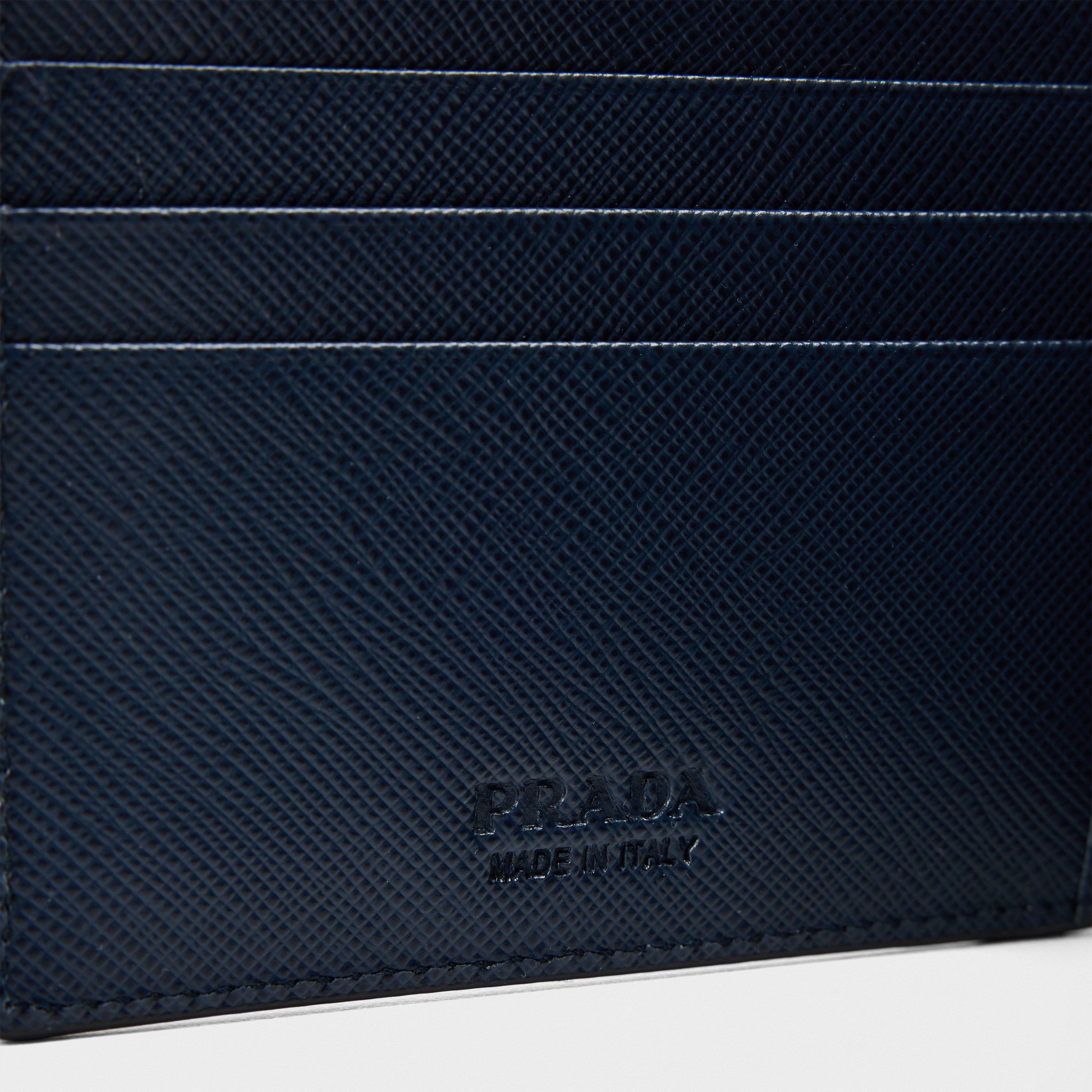Black - Prada - Men's Logo Billfold Wallet - 4