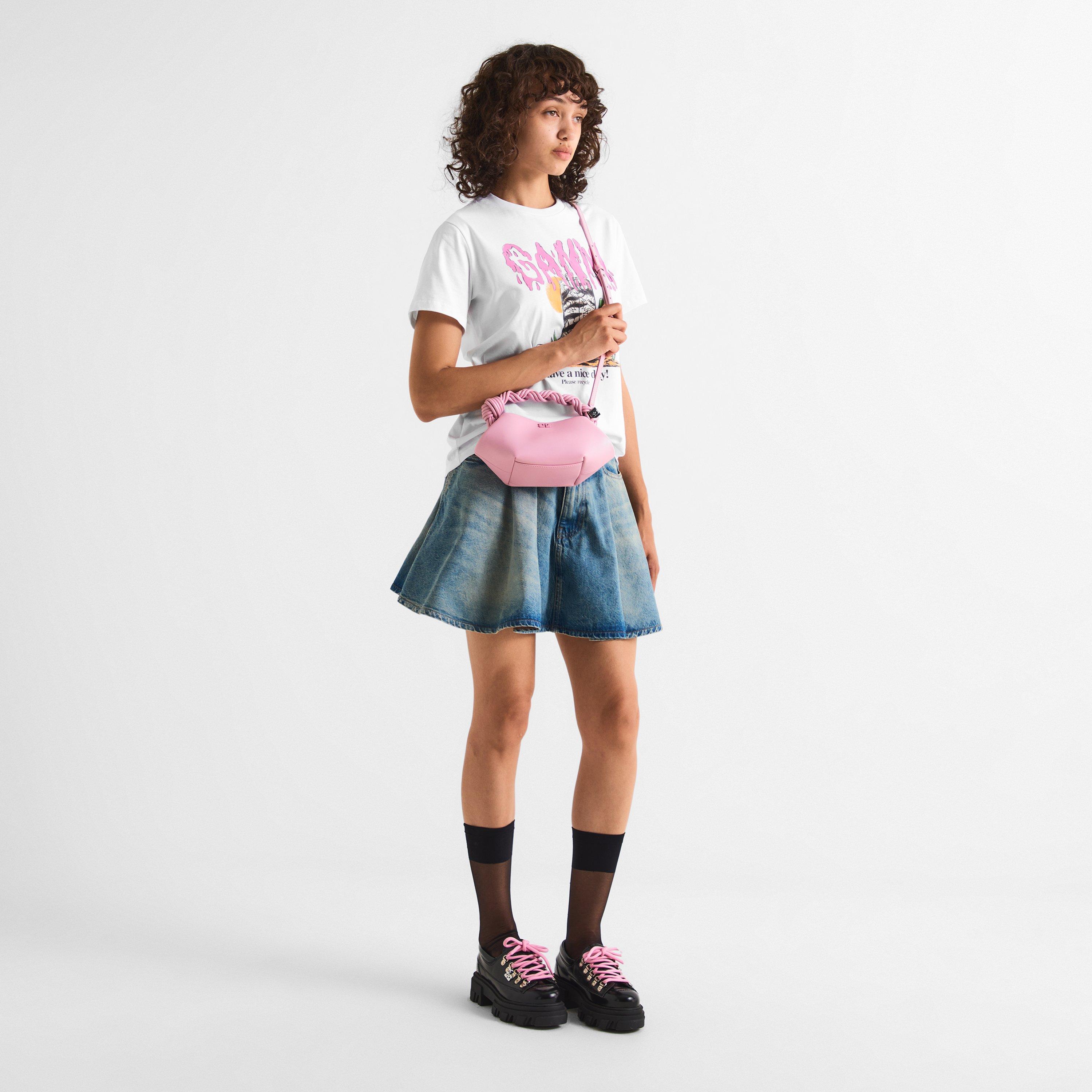 Pink - Ganni - Women's Bou Mini Butter Bag - 6