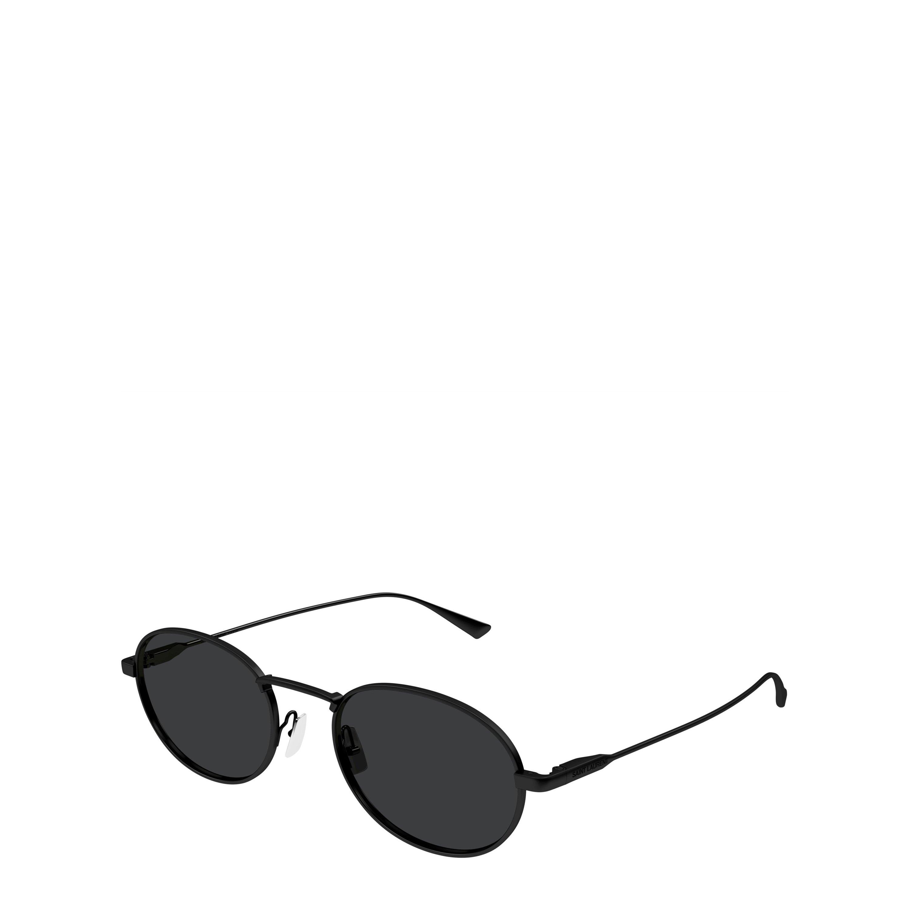 Black - Saint Laurent - Men's Designer Round UV Protection Sunglasses - 1