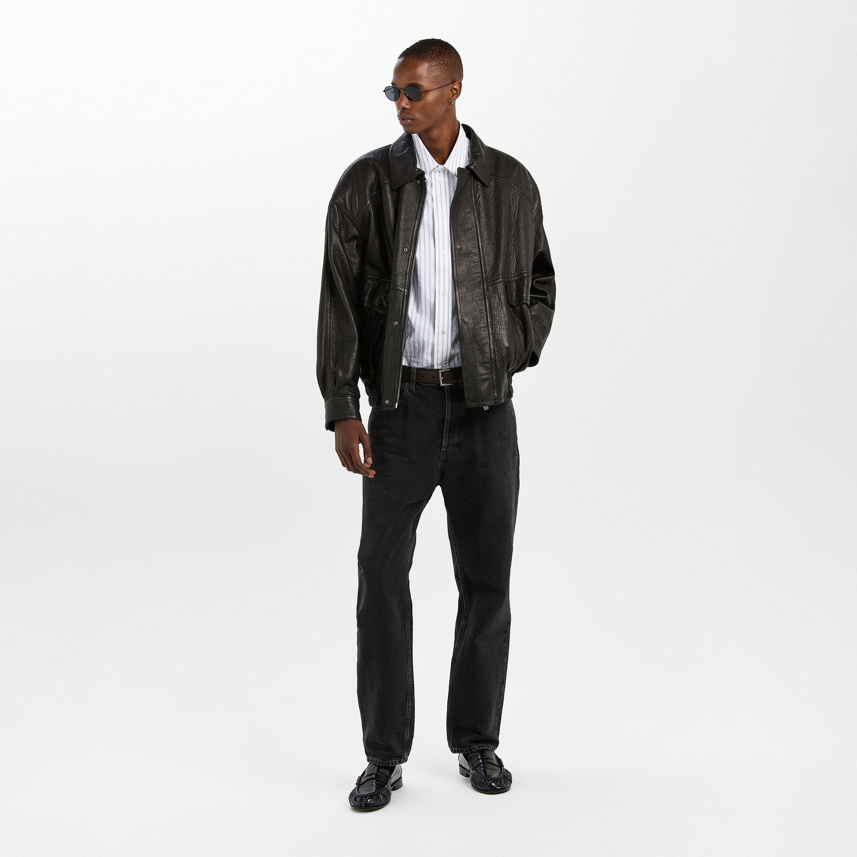 Black - Saint Laurent - Men's Round Sunglasses - 4