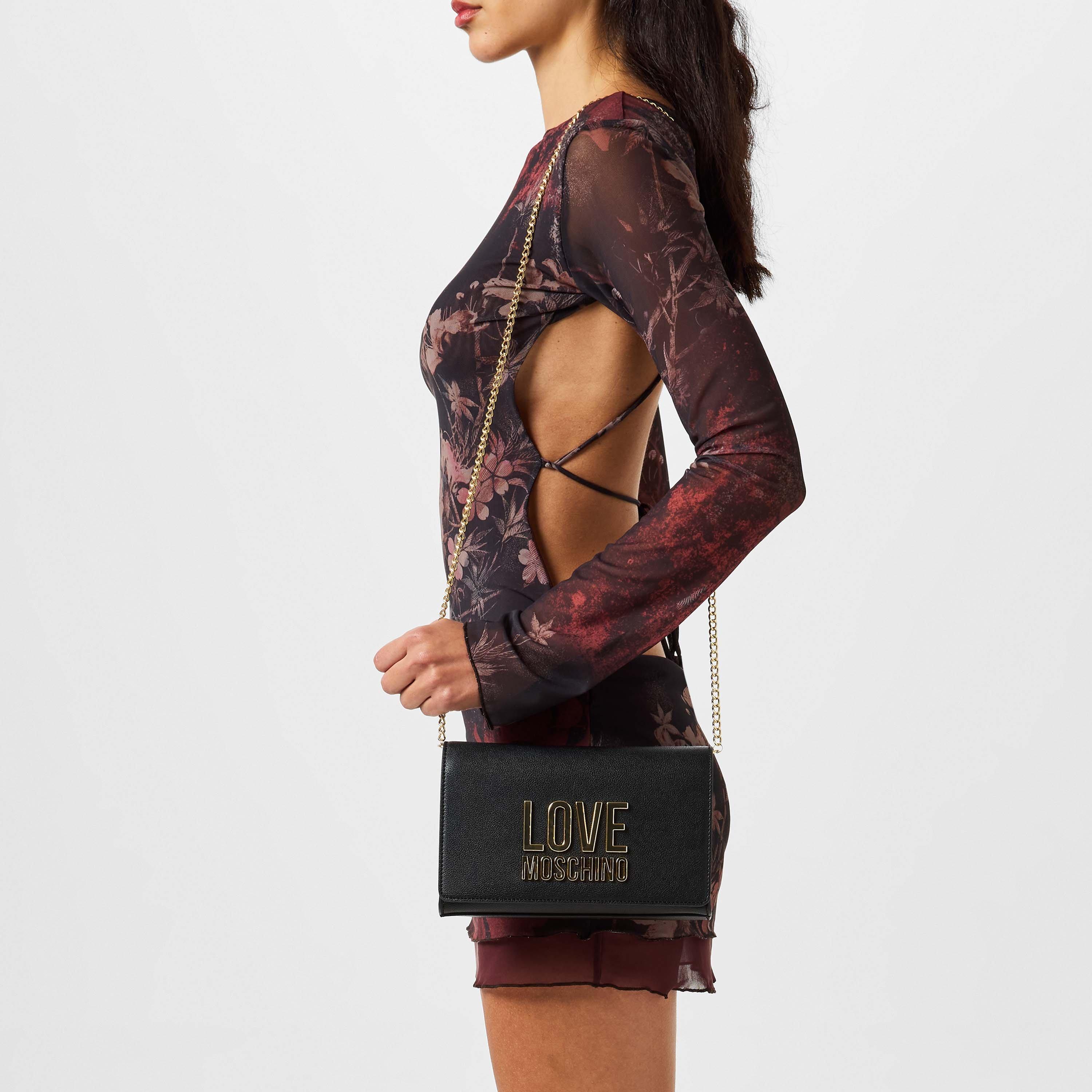 Nero 000 - Love Moschino - Lettering Shoulder Bag - 2