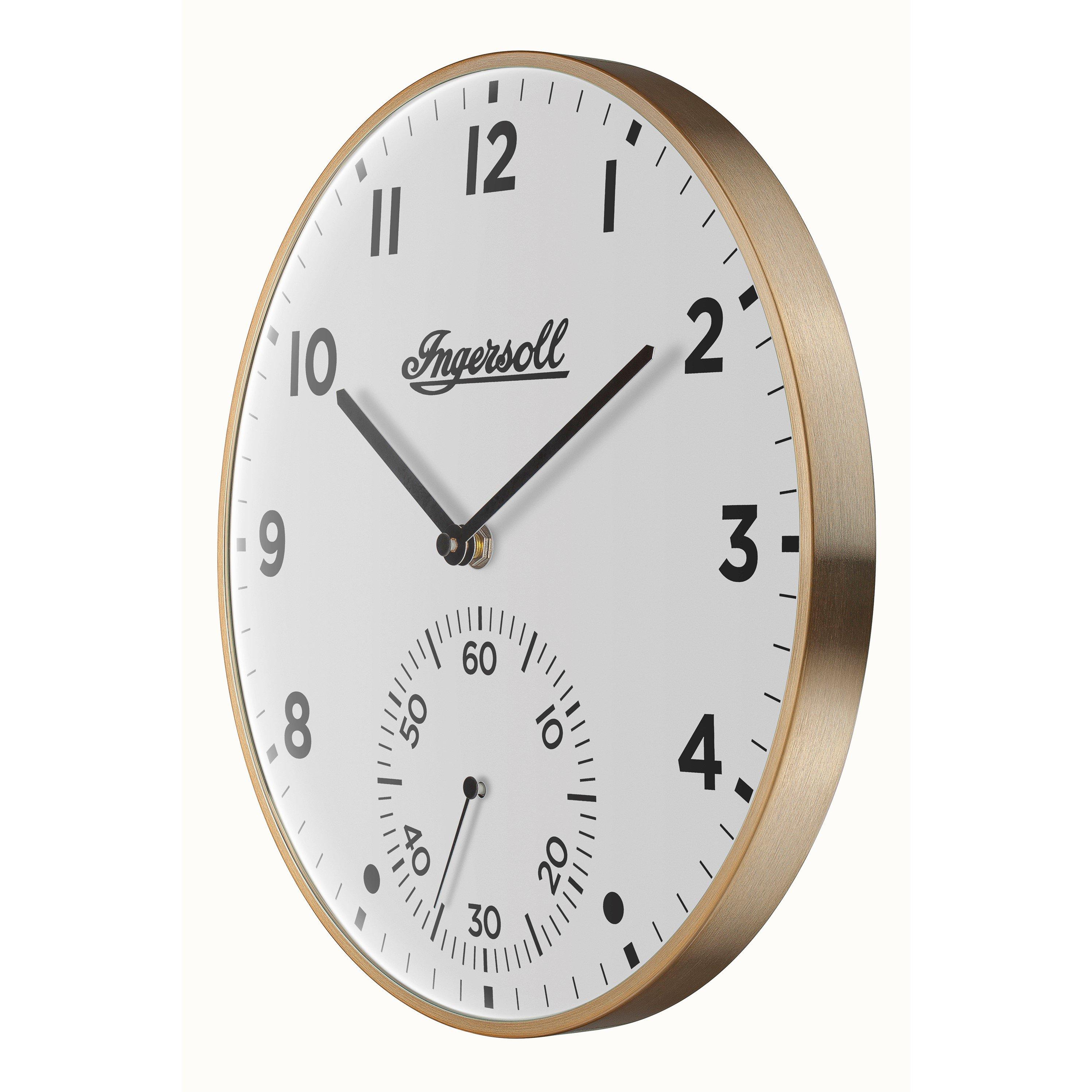 White/Gold - Ingersoll - Clock 99 Wall Clock - 3