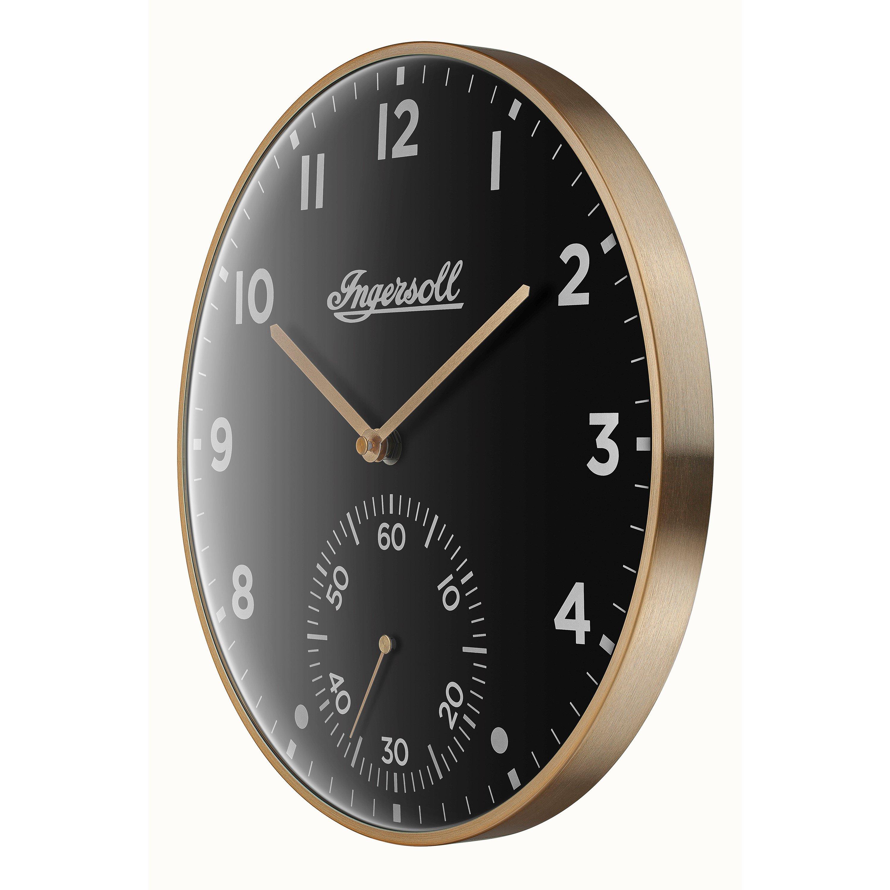 Black/Gold - Ingersoll - Clock 99 Wall Clock - 3