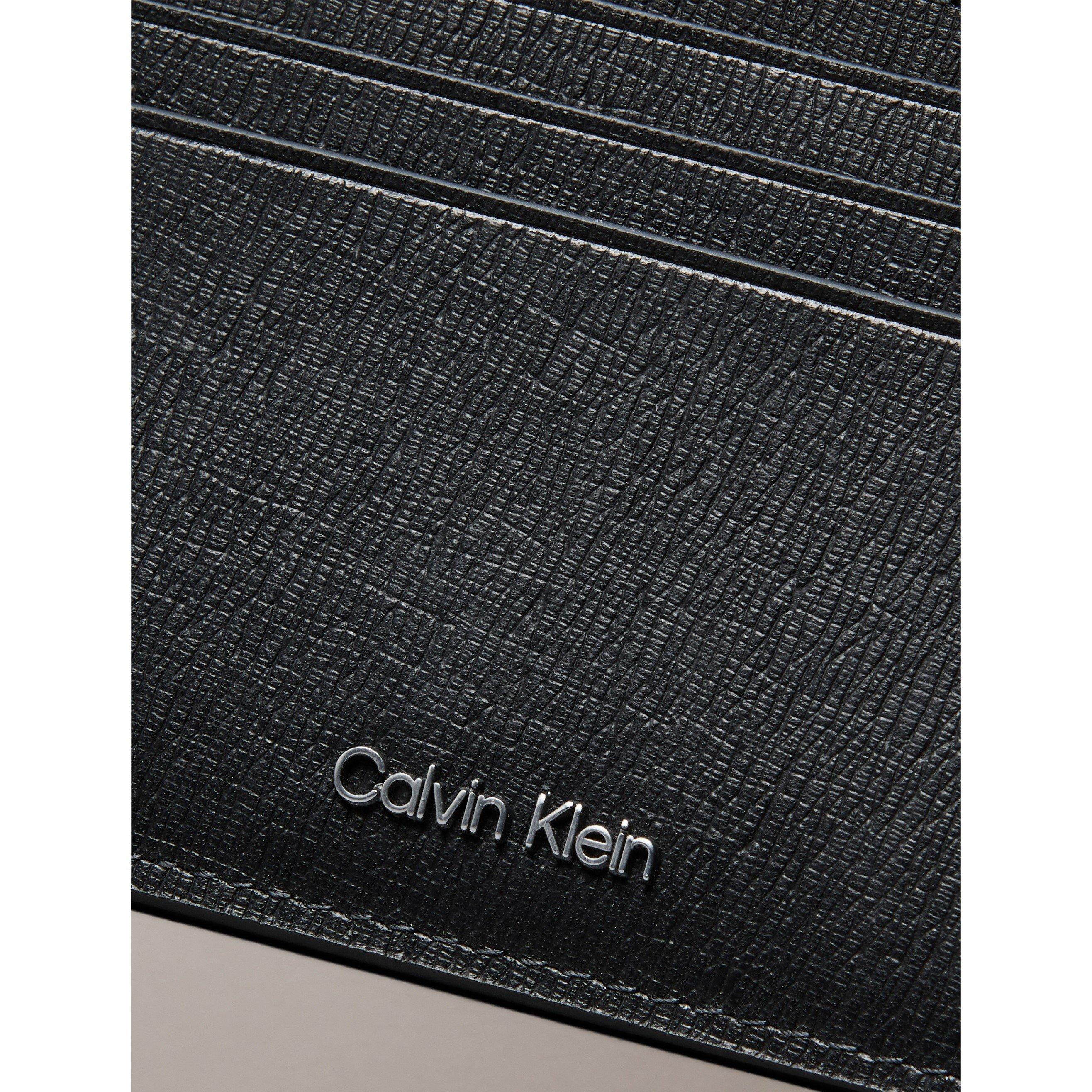 Black - Calvin Klein - Men's Saffiano Leather Card Holder - 4