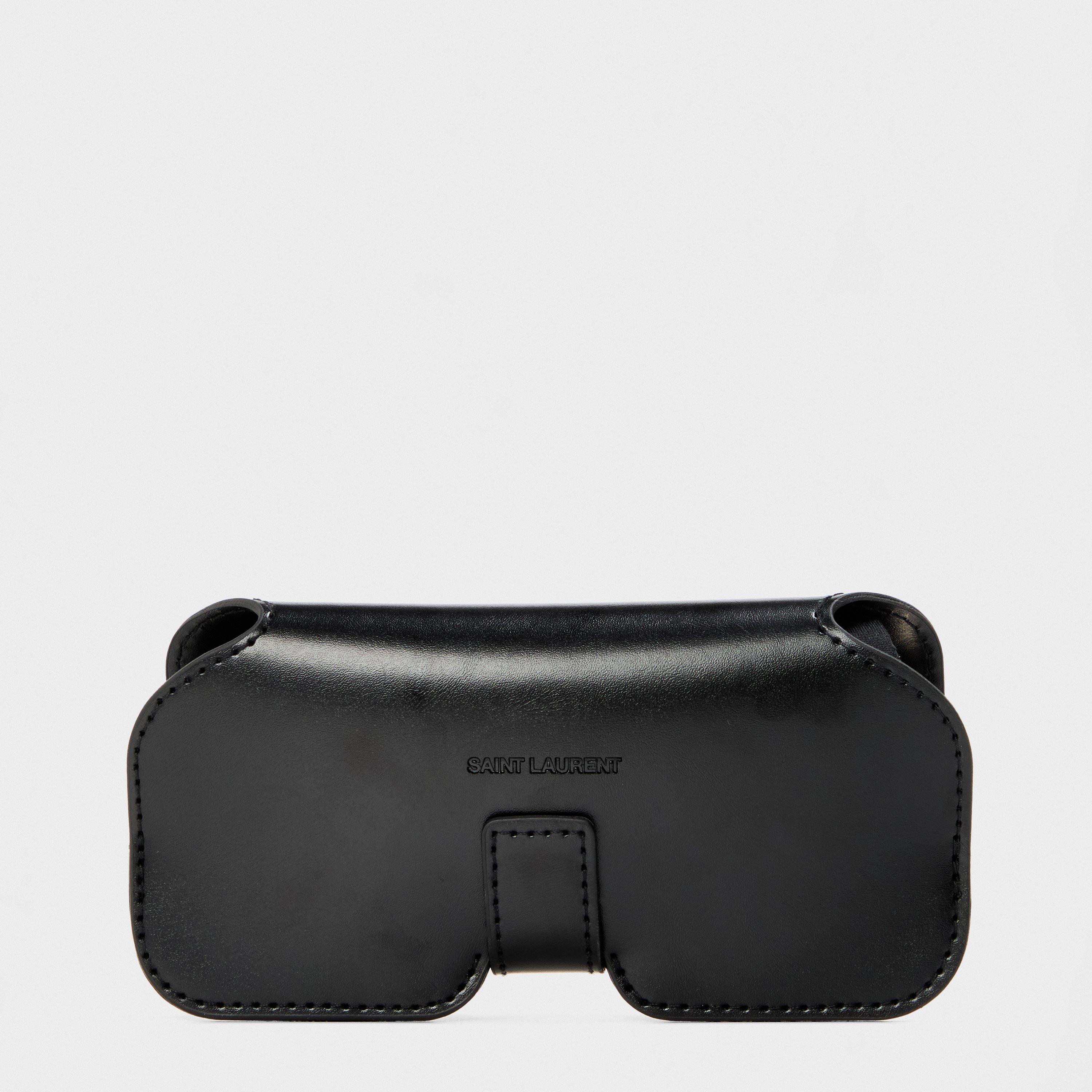 Gold/Blue - Saint Laurent - Round Sunglasses - 5