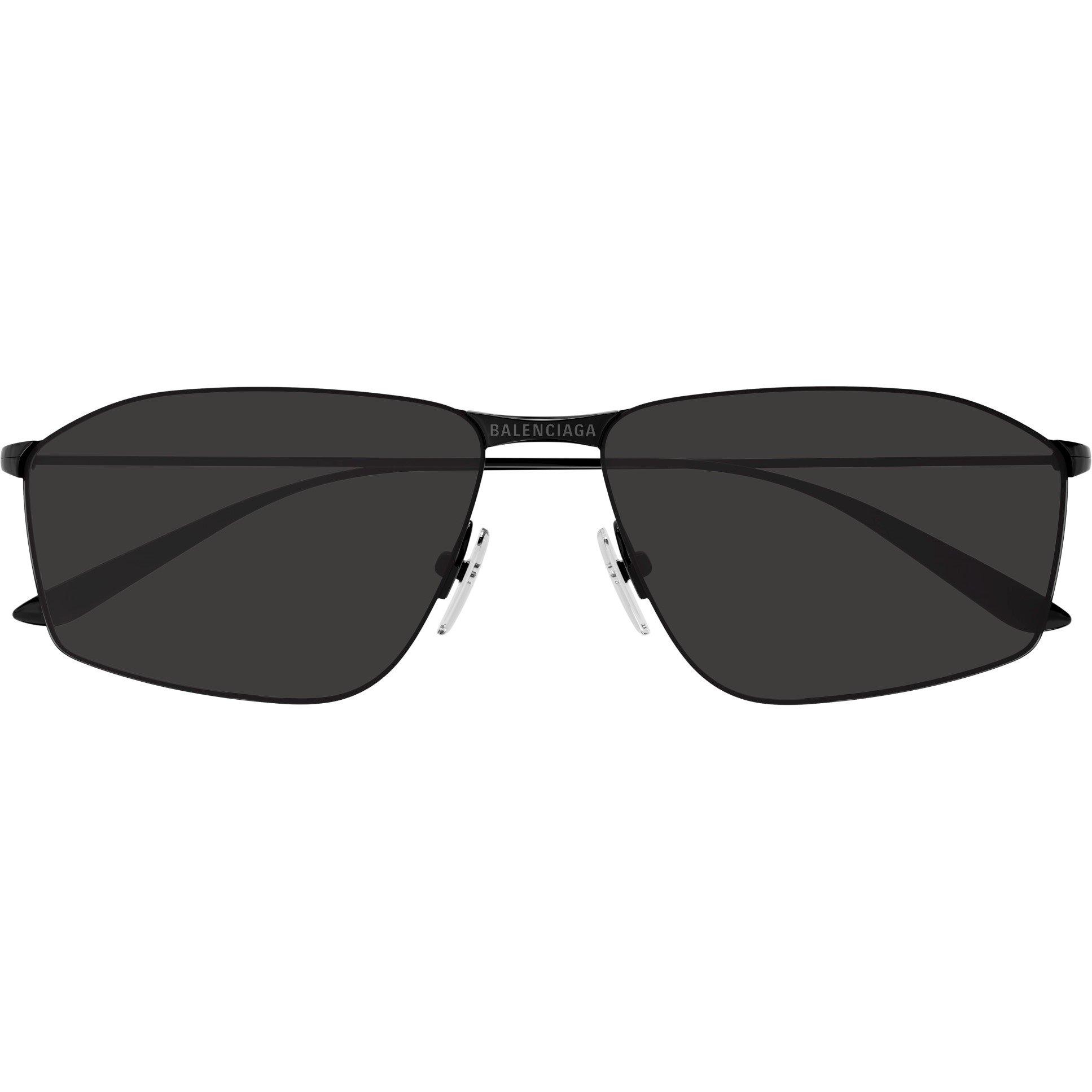 Black/Grey - Balenciaga - Rectangle Sunglasses - 2