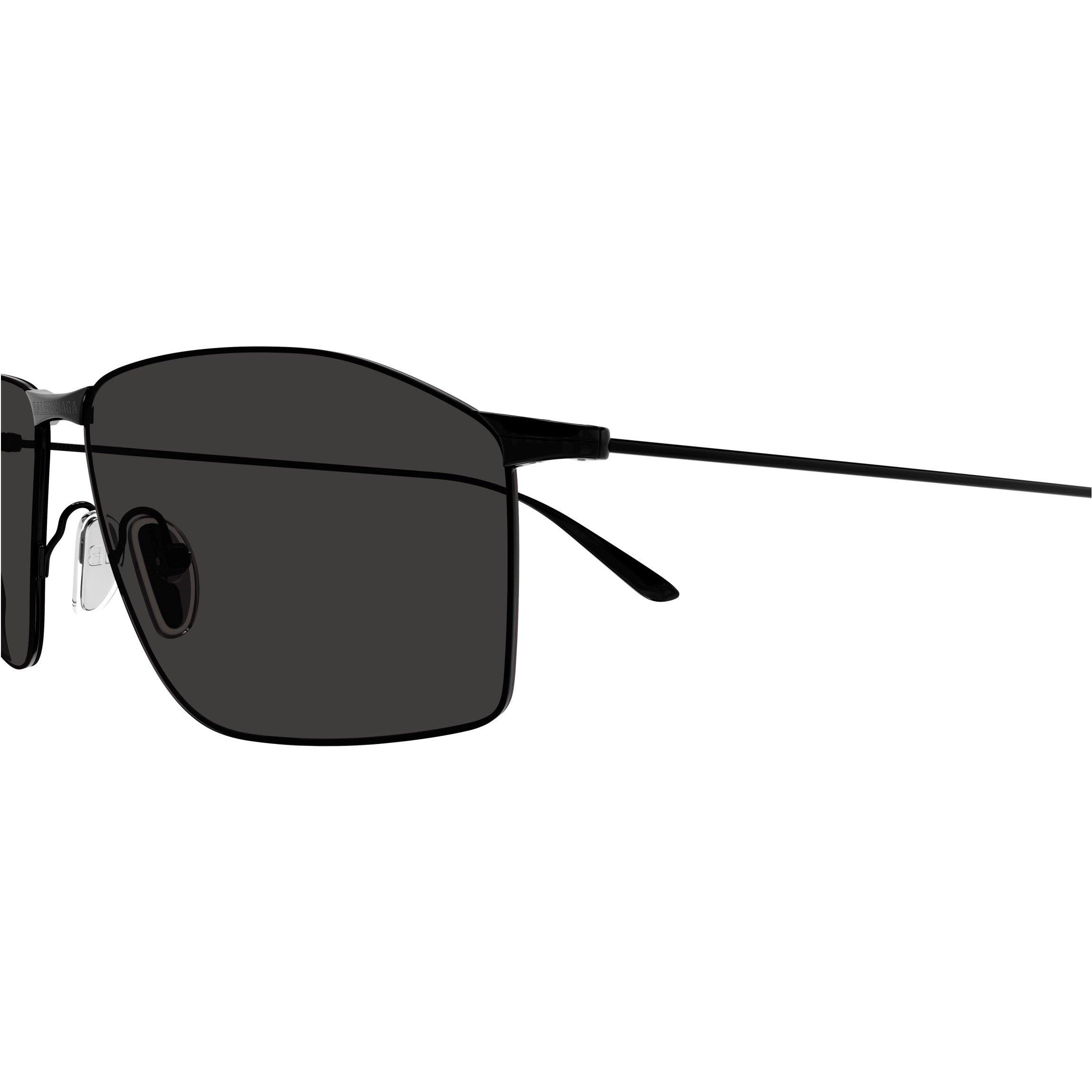Black/Grey - Balenciaga - Rectangle Sunglasses - 3