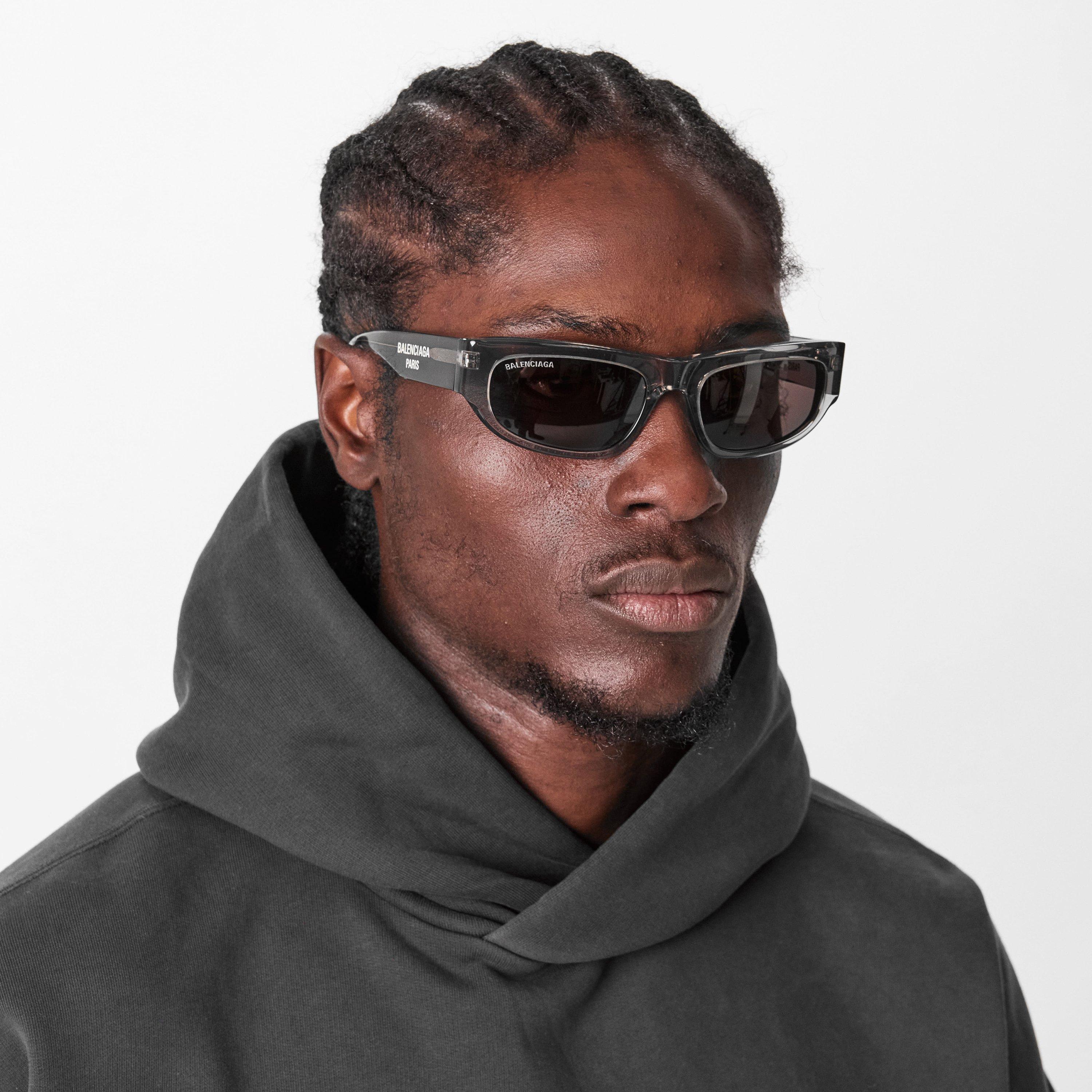 Grey - Balenciaga - Cat Eye Sunglasses - 3