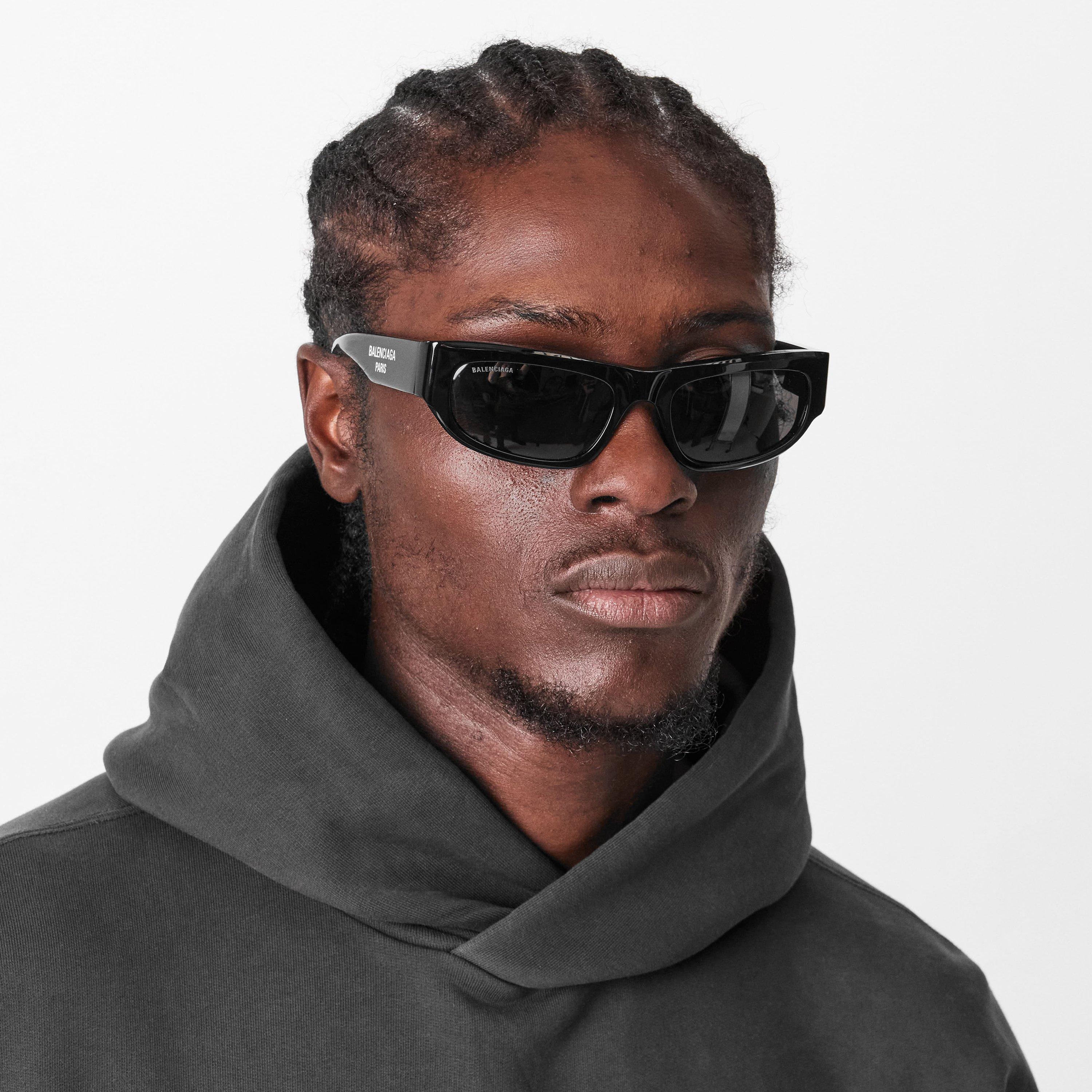 Black/Grey - Balenciaga - Cat Eye Sunglasses - 3