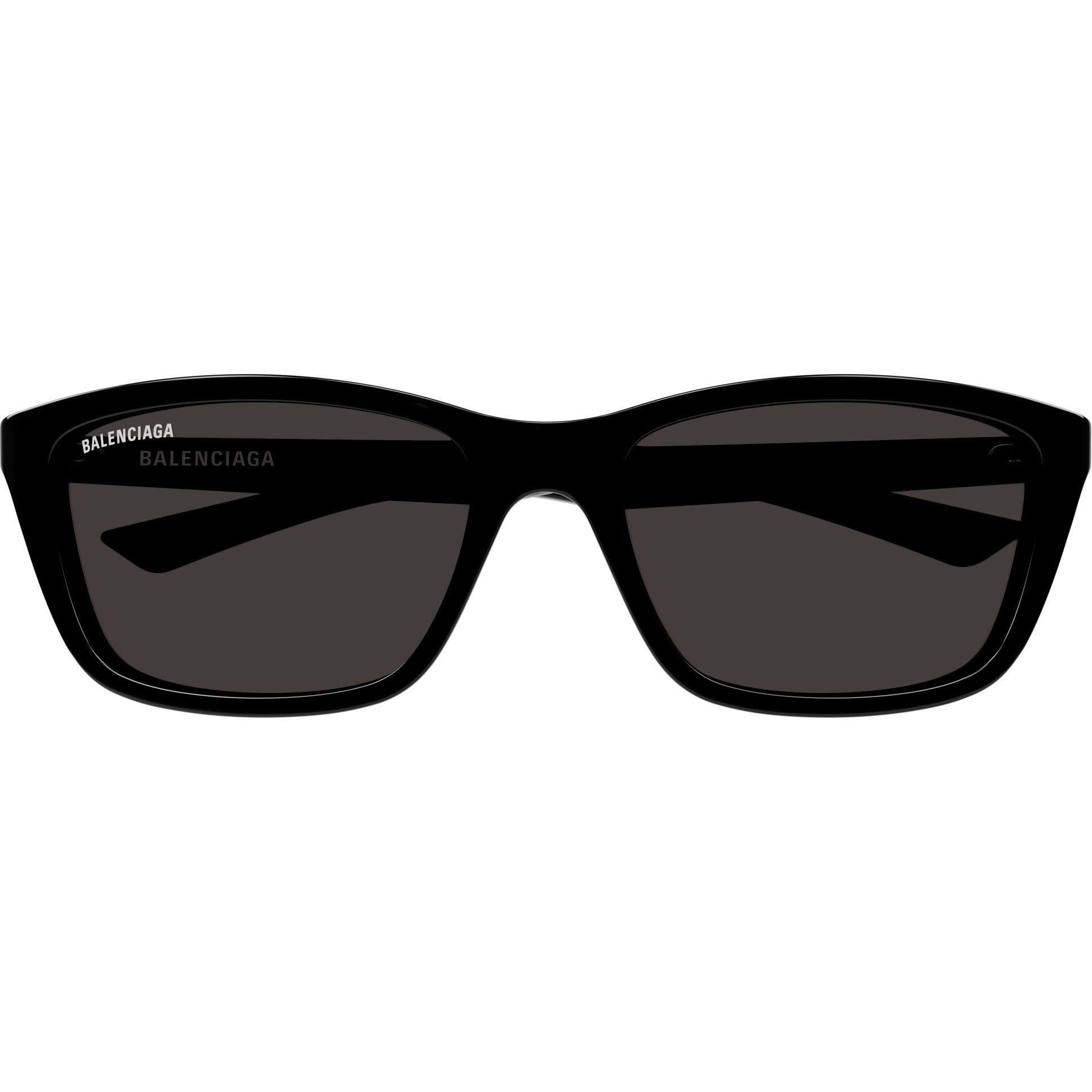 Black/Grey - Balenciaga - Rectangle Sunglasses - 2
