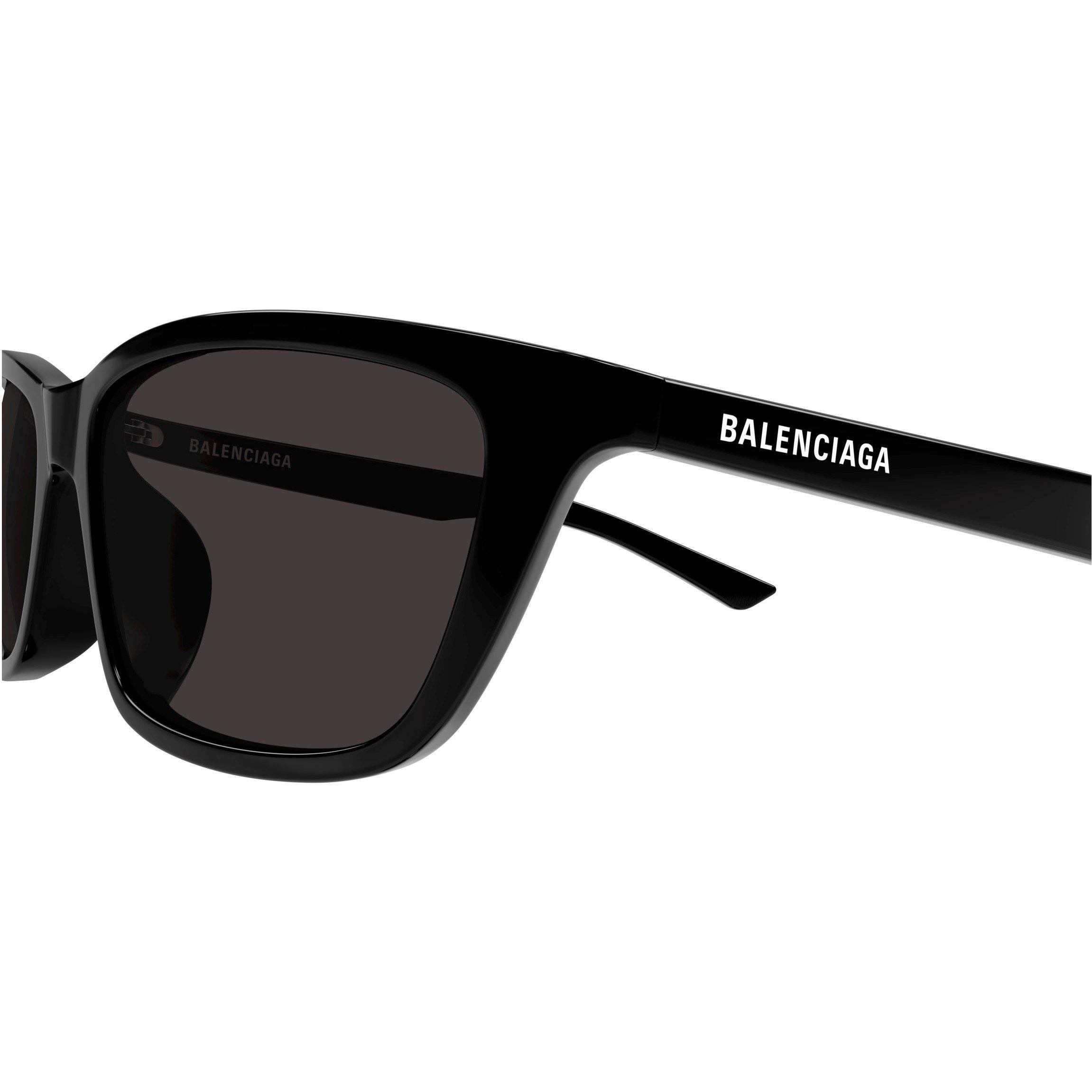 Black/Grey - Balenciaga - Rectangle Sunglasses - 3