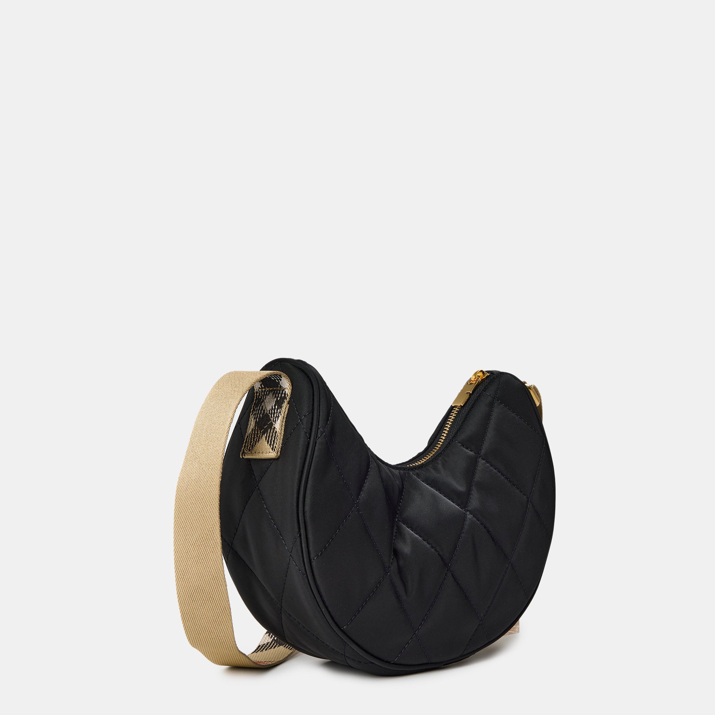 Black - Burberry - Women's Horseshoe Cross Body Bag - 2