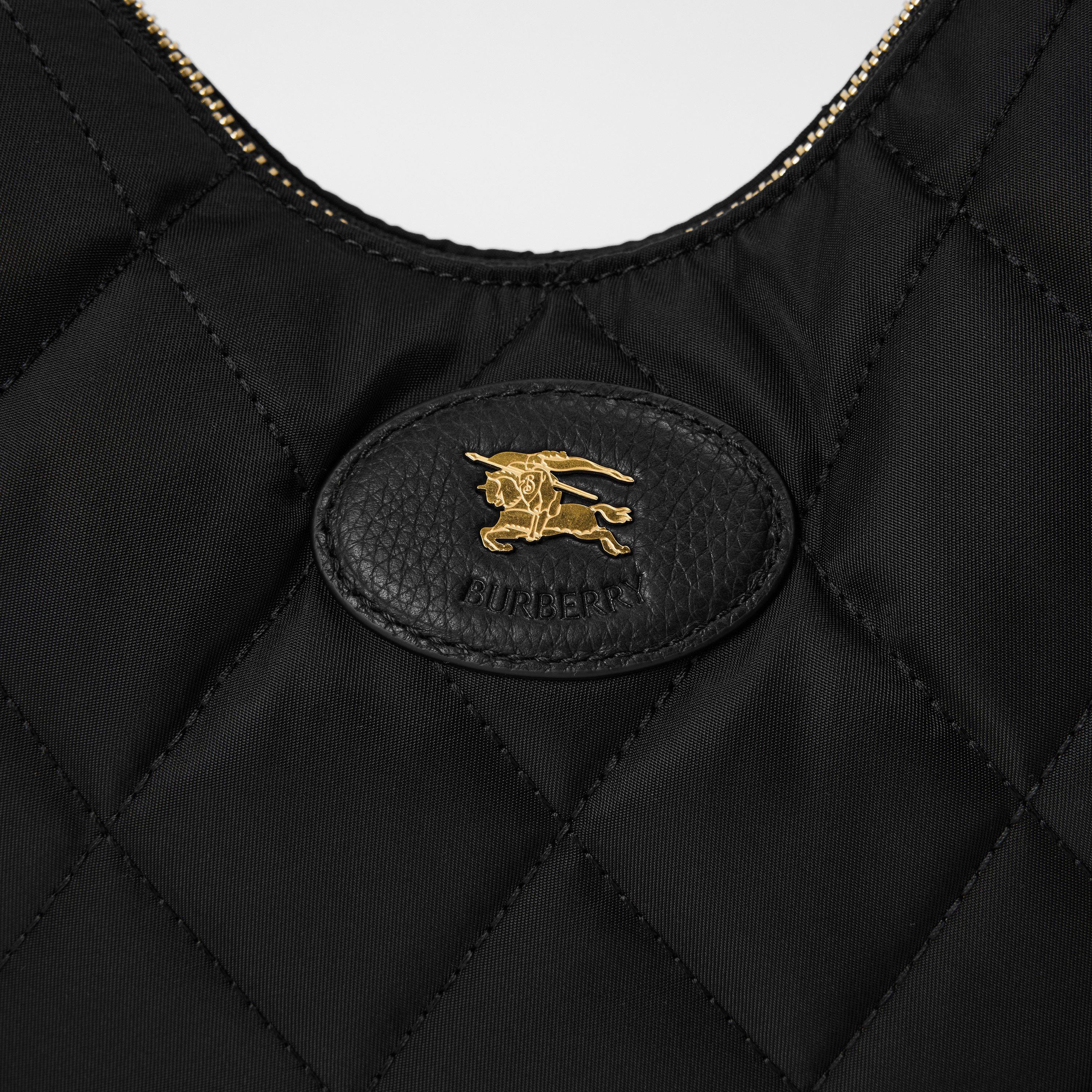 Black - Burberry - Women's Horseshoe Cross Body Bag - 3