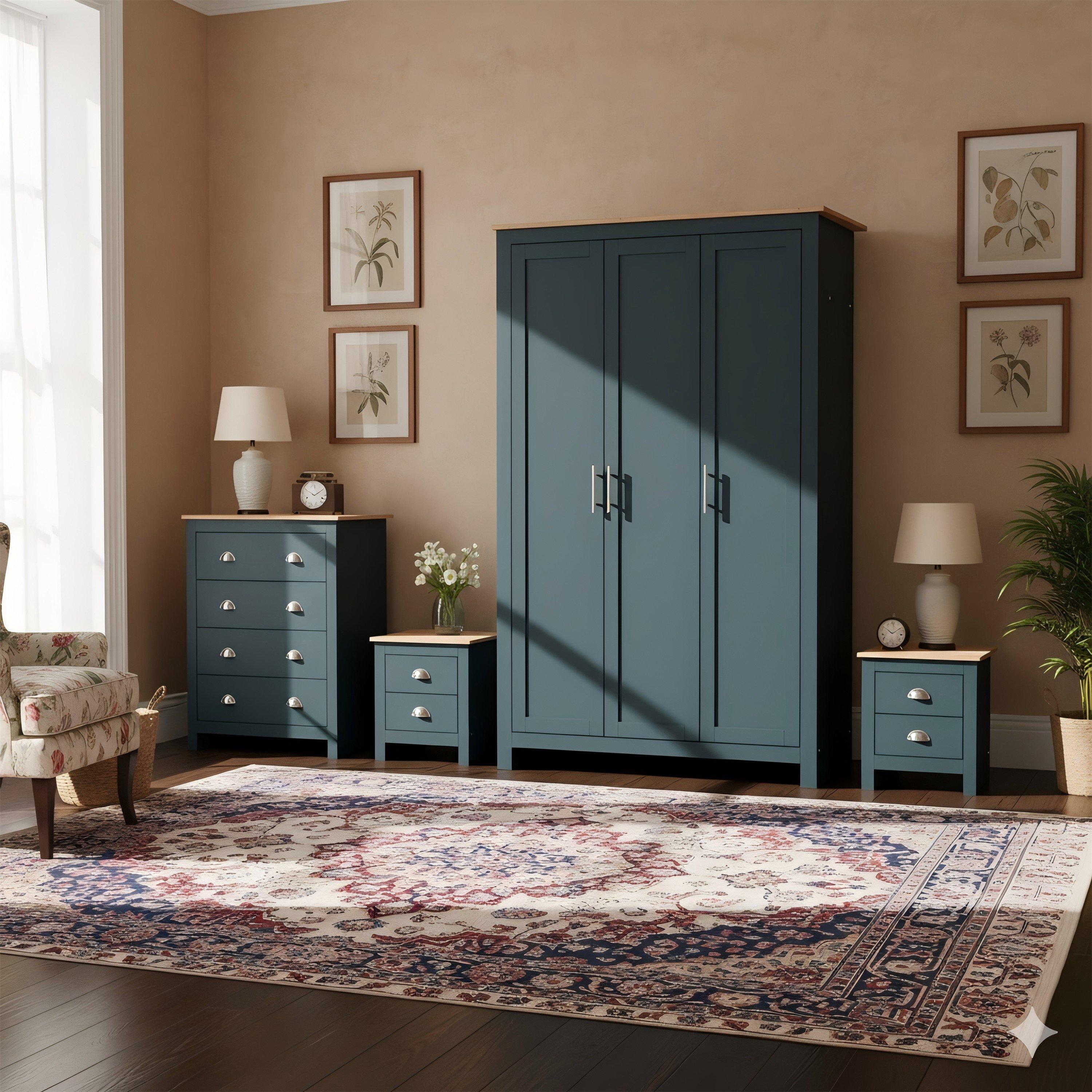 Blue - Jack Wills - Lancaster Bedroom 4-Piece Set - 15