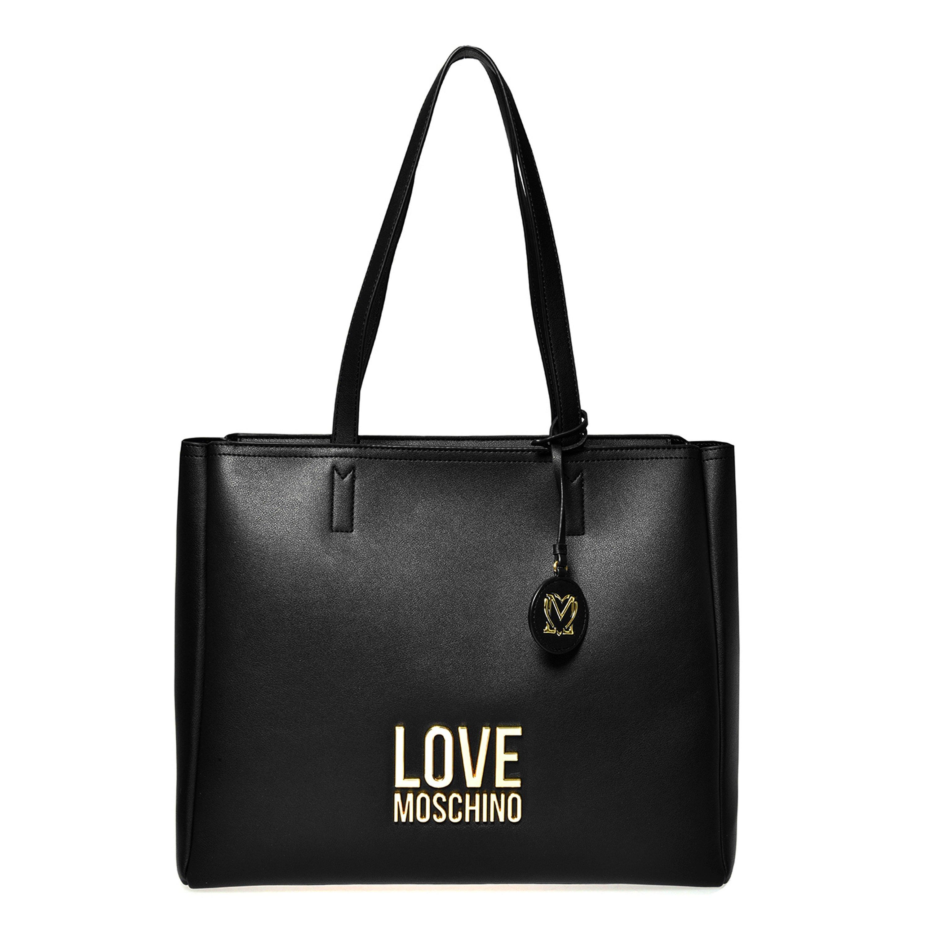 Black 000 - Love Moschino - Lettering Shopper - 1