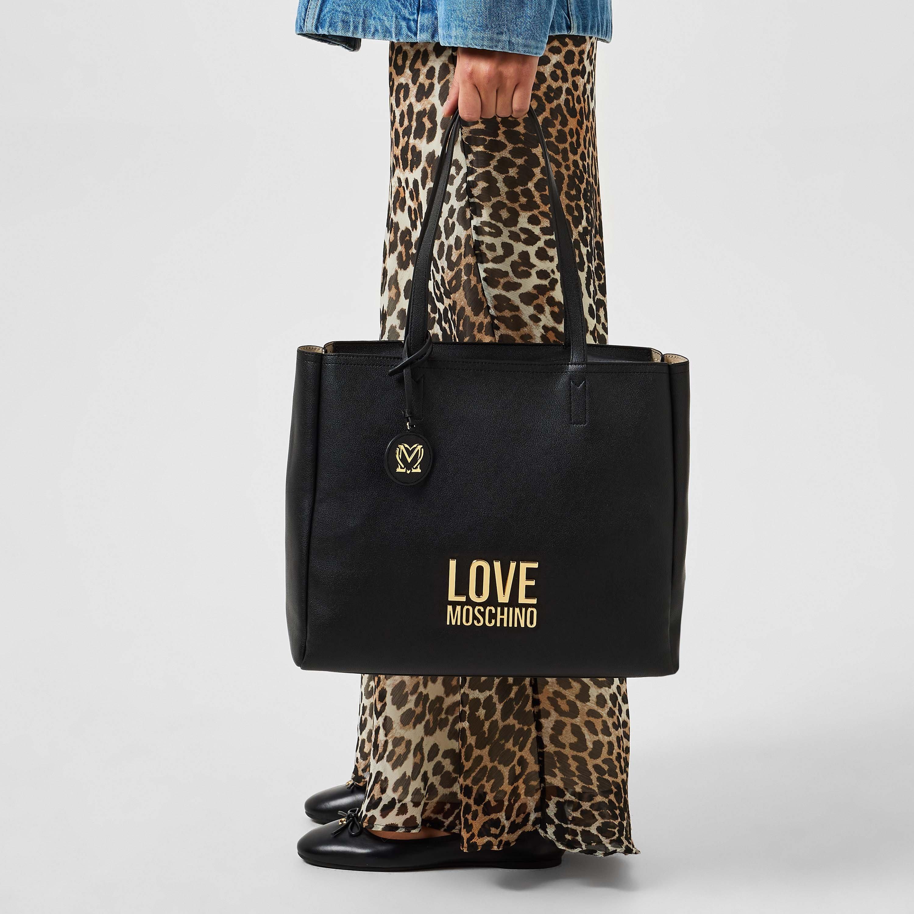 Black 000 - Love Moschino - Lettering Shopper - 2