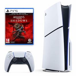 PlayStation PS PlayStation 5 Slim Console + Assassins Creed Shadows Special Edition Bundle