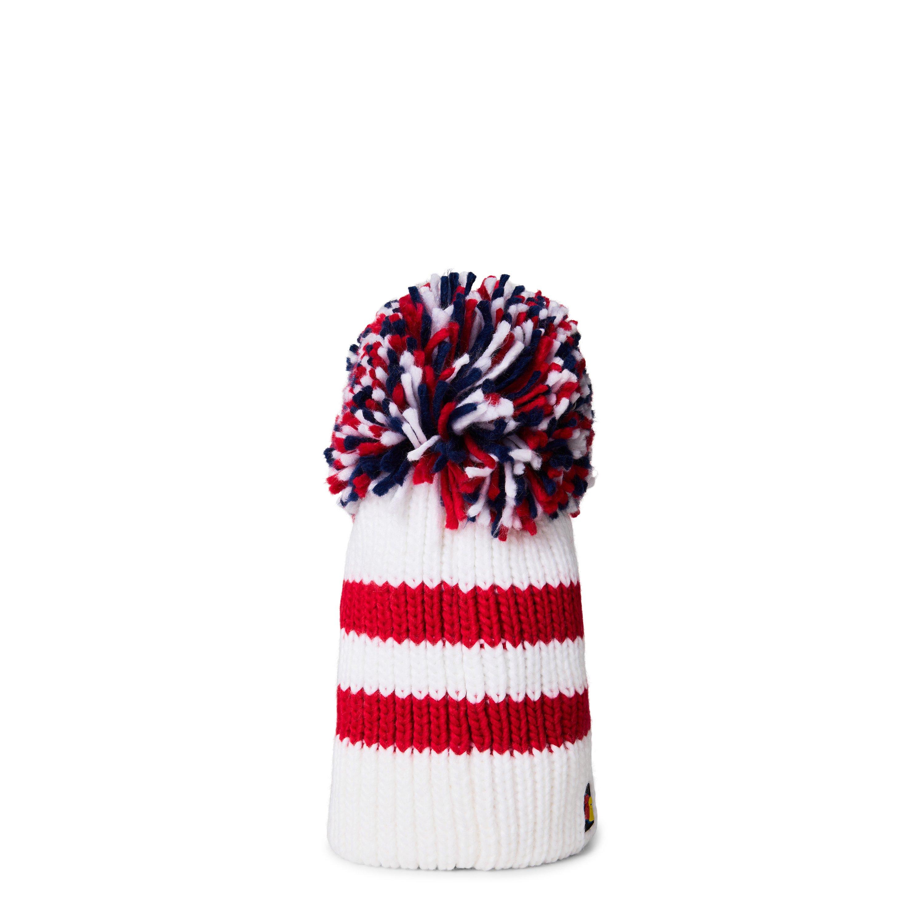 White/Red - Castore - Champion 2003 Bobble Beanie Adults - 2