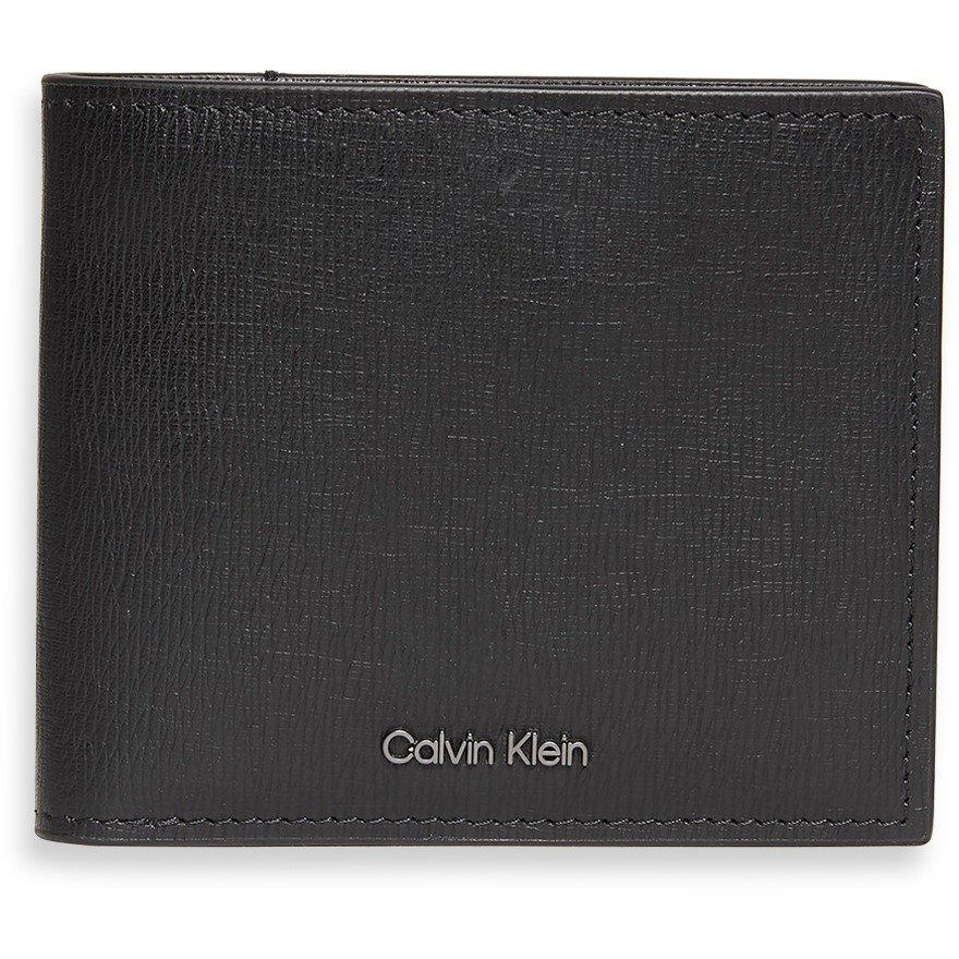 Black - Calvin Klein - Saffiano Leather Billfold Wallet - 1