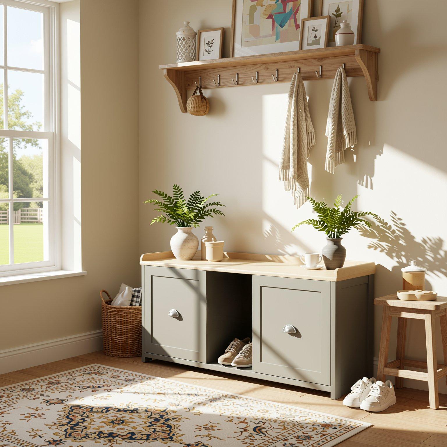 Jack Wills  Lancaster Shoe Storage Bench - Grey