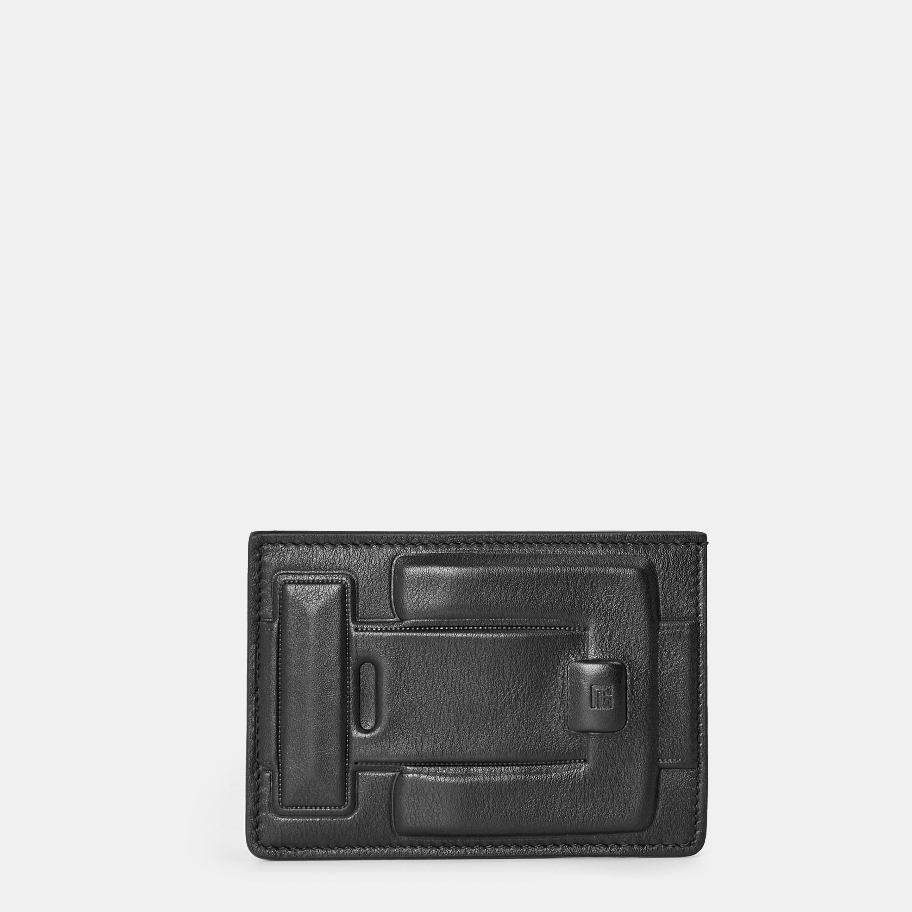 Black - Balmain - Men's Logo Card Holder - 1
