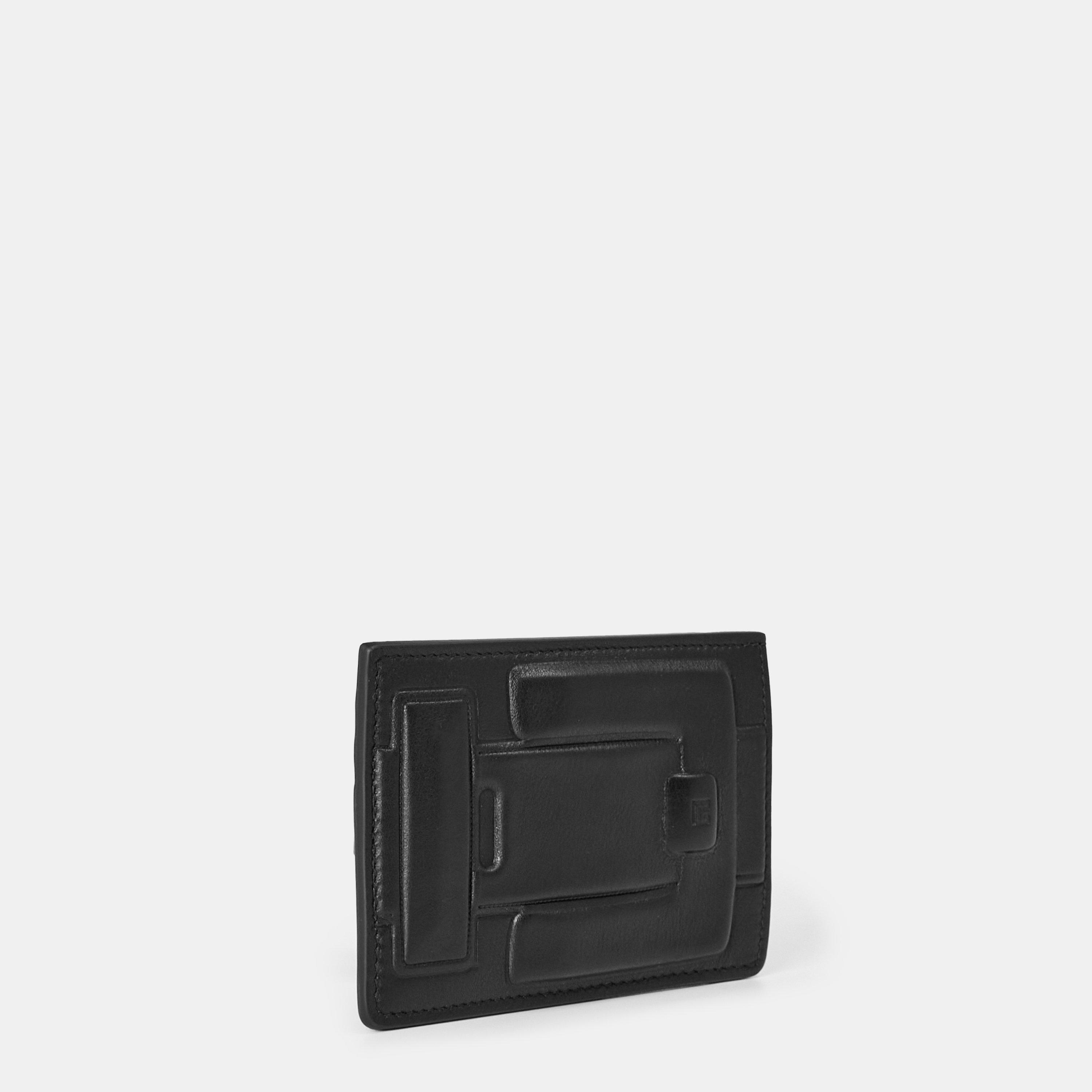 Black - Balmain - Men's Logo Card Holder - 3