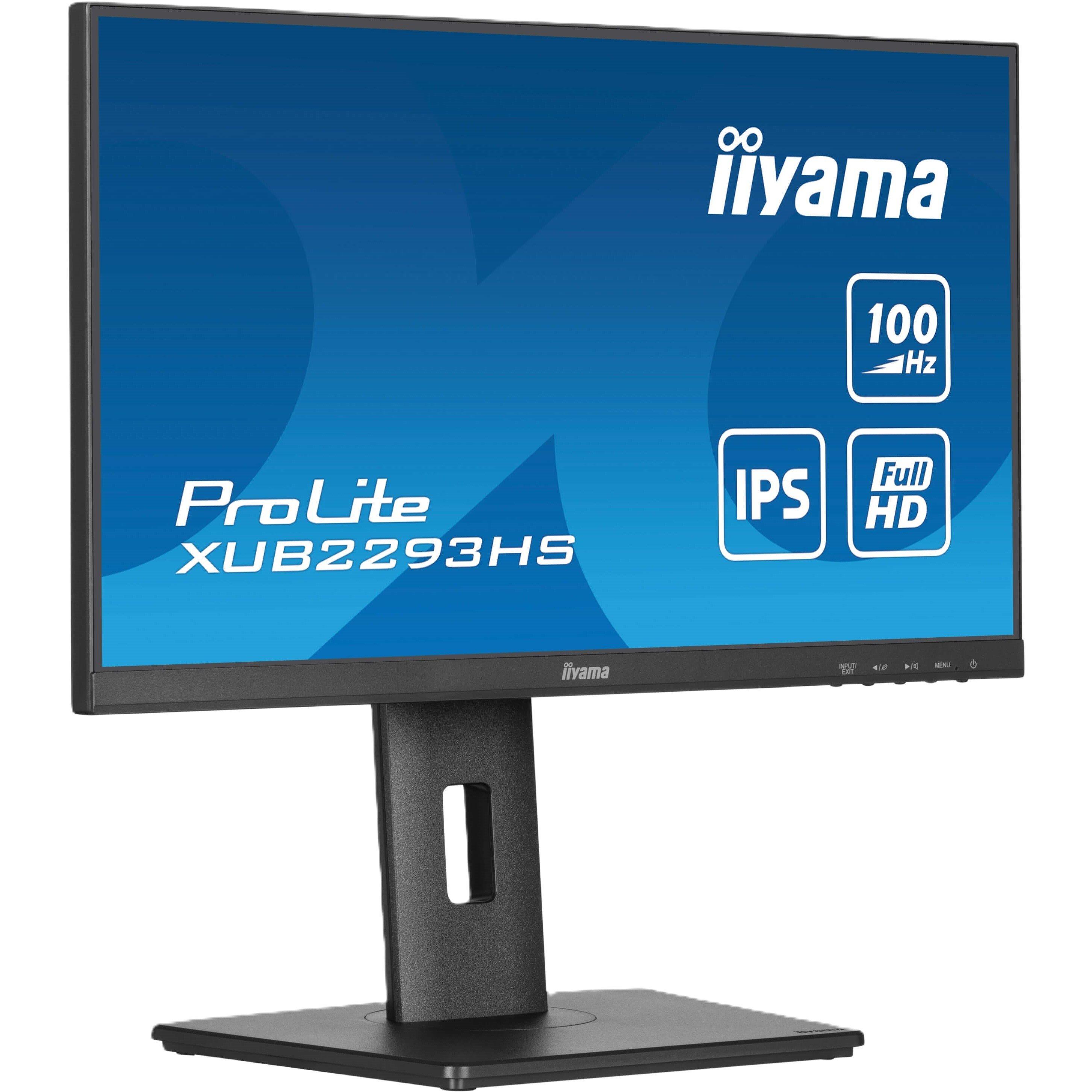 Black - iiyama - Prolite XUB2293HS-B6 21.5 Inch 100Hz IPS Monitor - 4