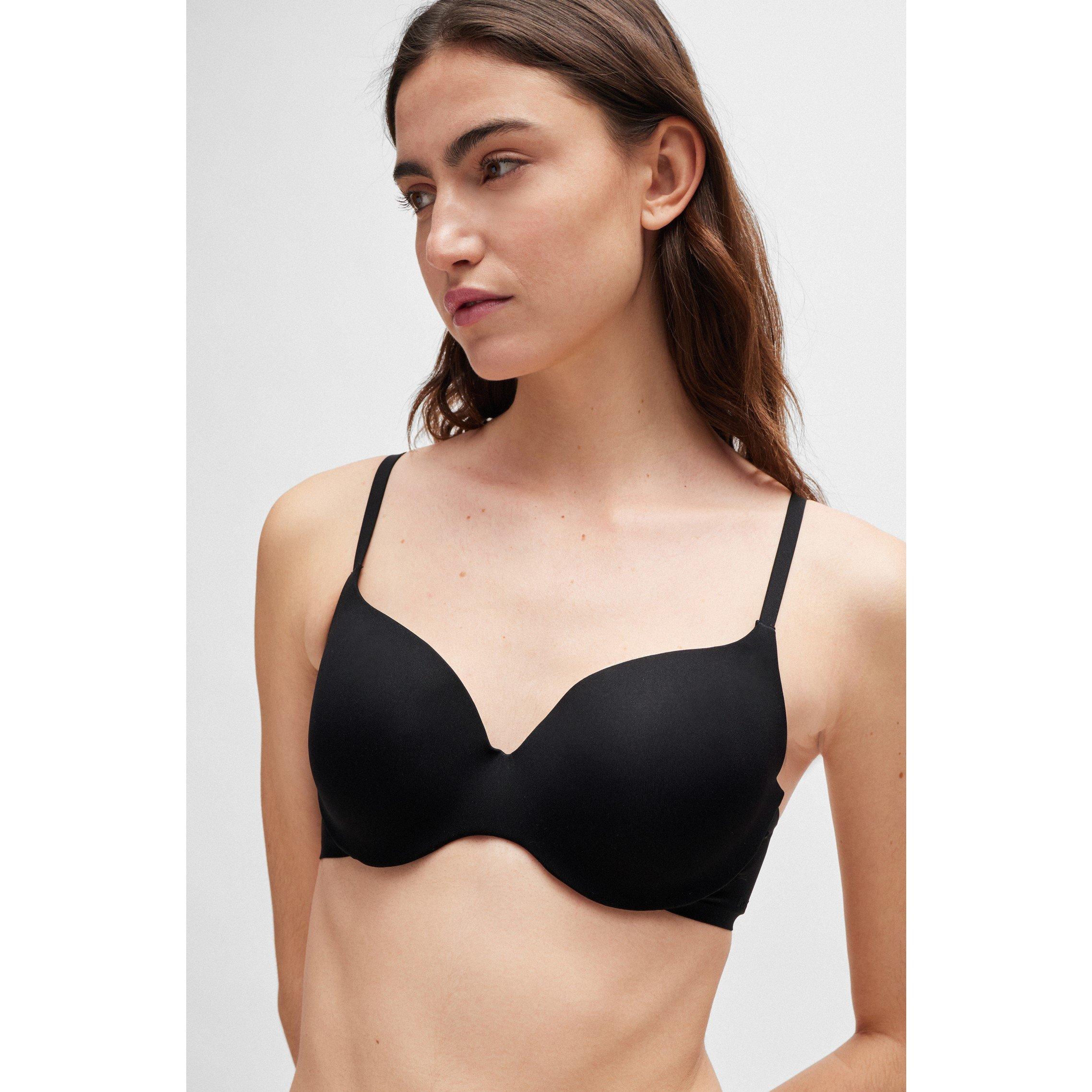 Black - Boss - Boss Underwire Bra L.Cut 10257690 0 - 2