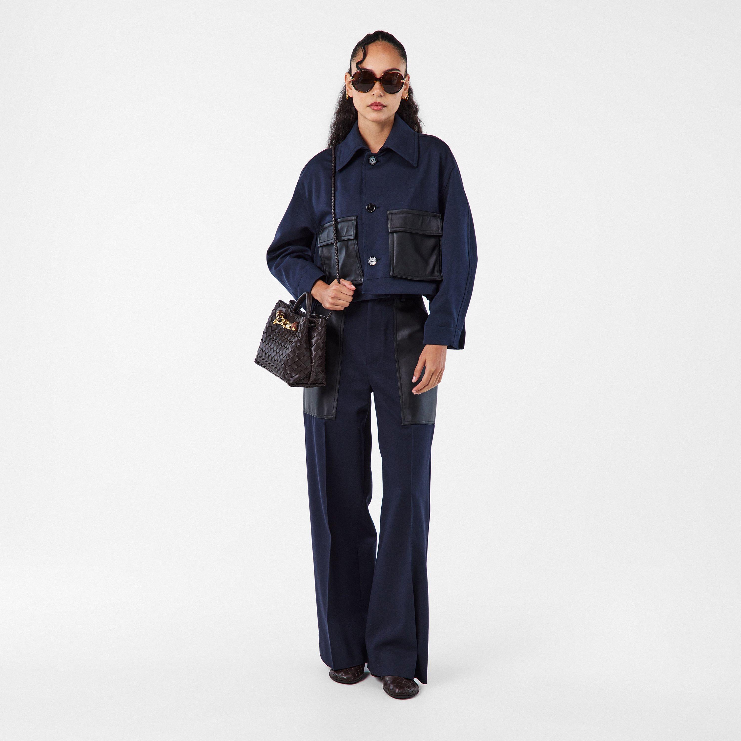 Havana/Brown - Bottega Veneta - Women's Oversized Sunglasses - 5