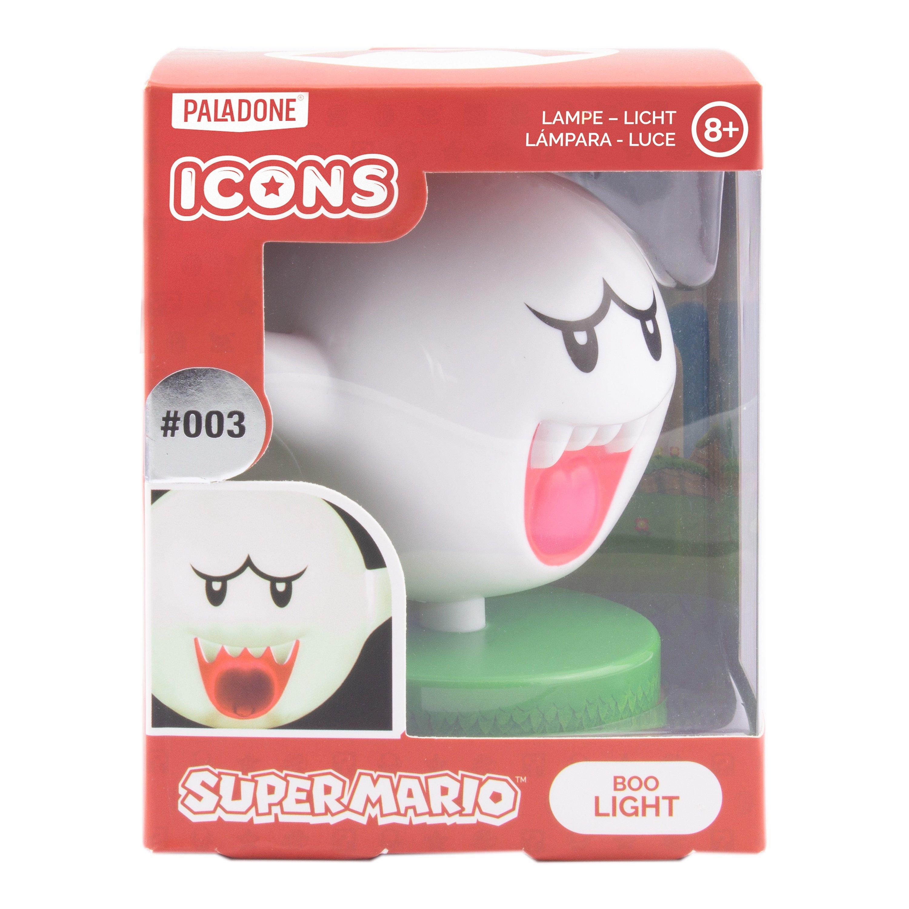 Super Mario Boo Icon Light V3 10cm Battery Powered | Sports Direct