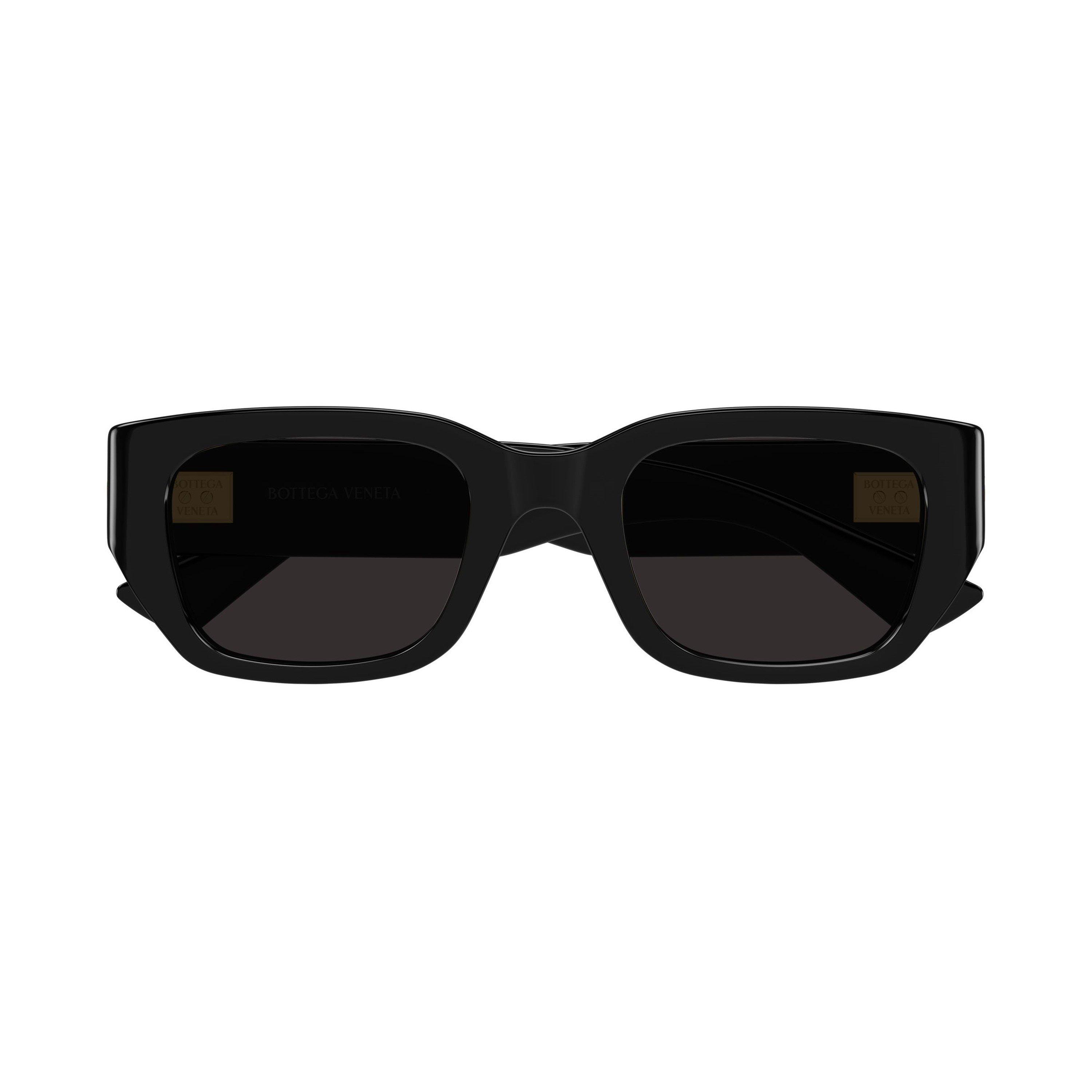 Black/Grey - Bottega Veneta - Bottega Veneta BV1400S Womens Rectangle Sunglasses - 8