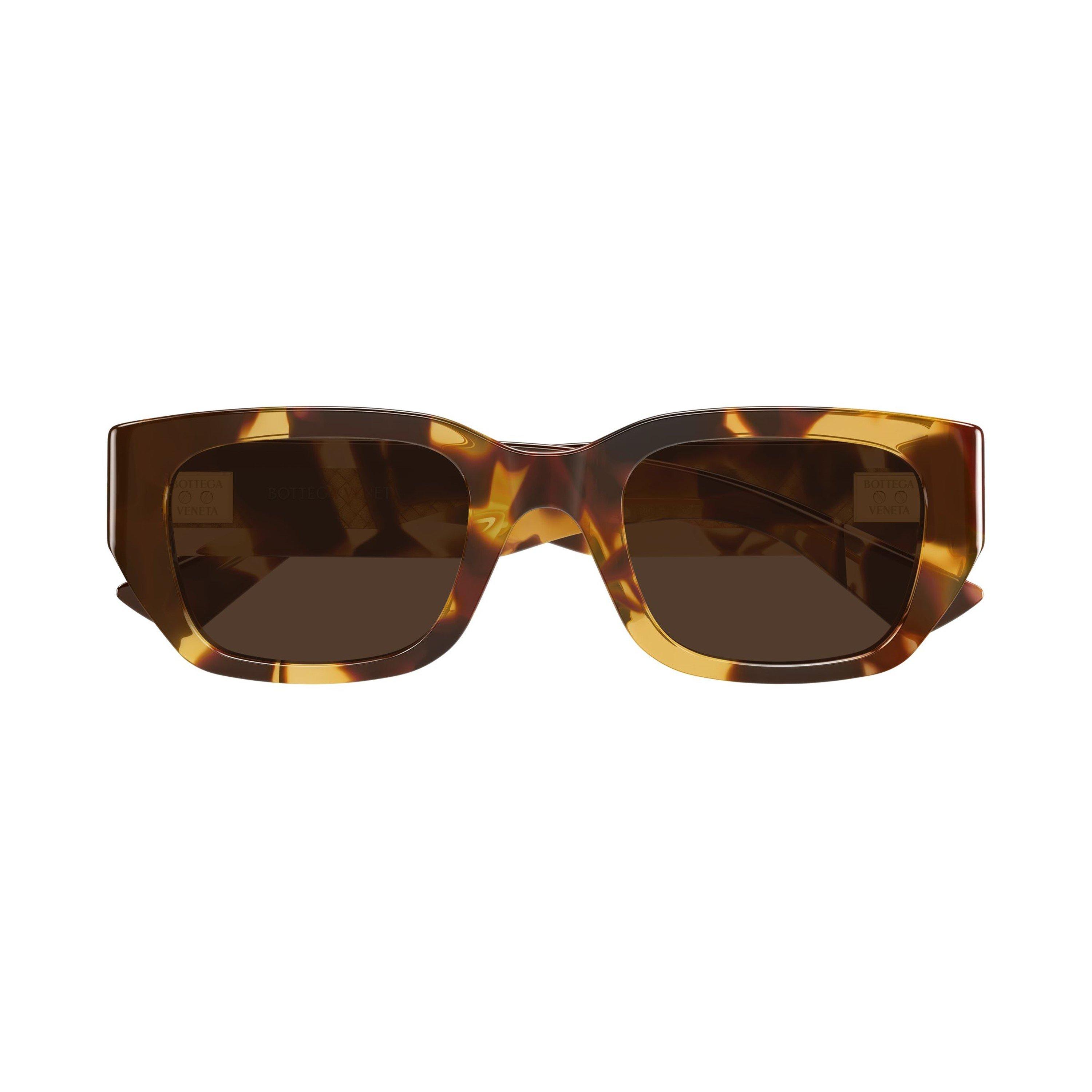 Havana/Brown - Bottega Veneta - Women's UV Protection Wayfarer Sunglasses - 4
