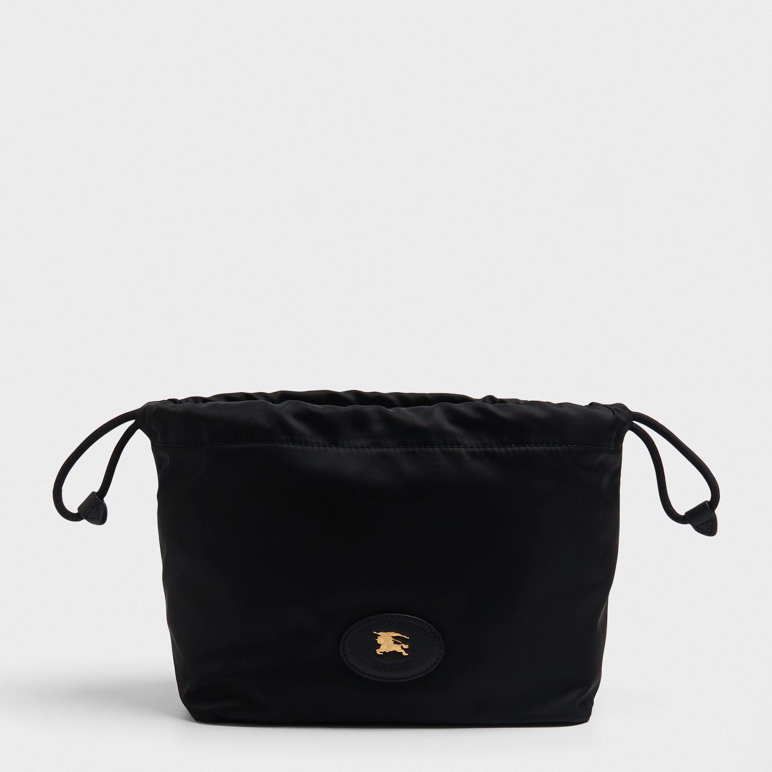 Black - Burberry - Women's Barreled Midi Black Pouch - 1