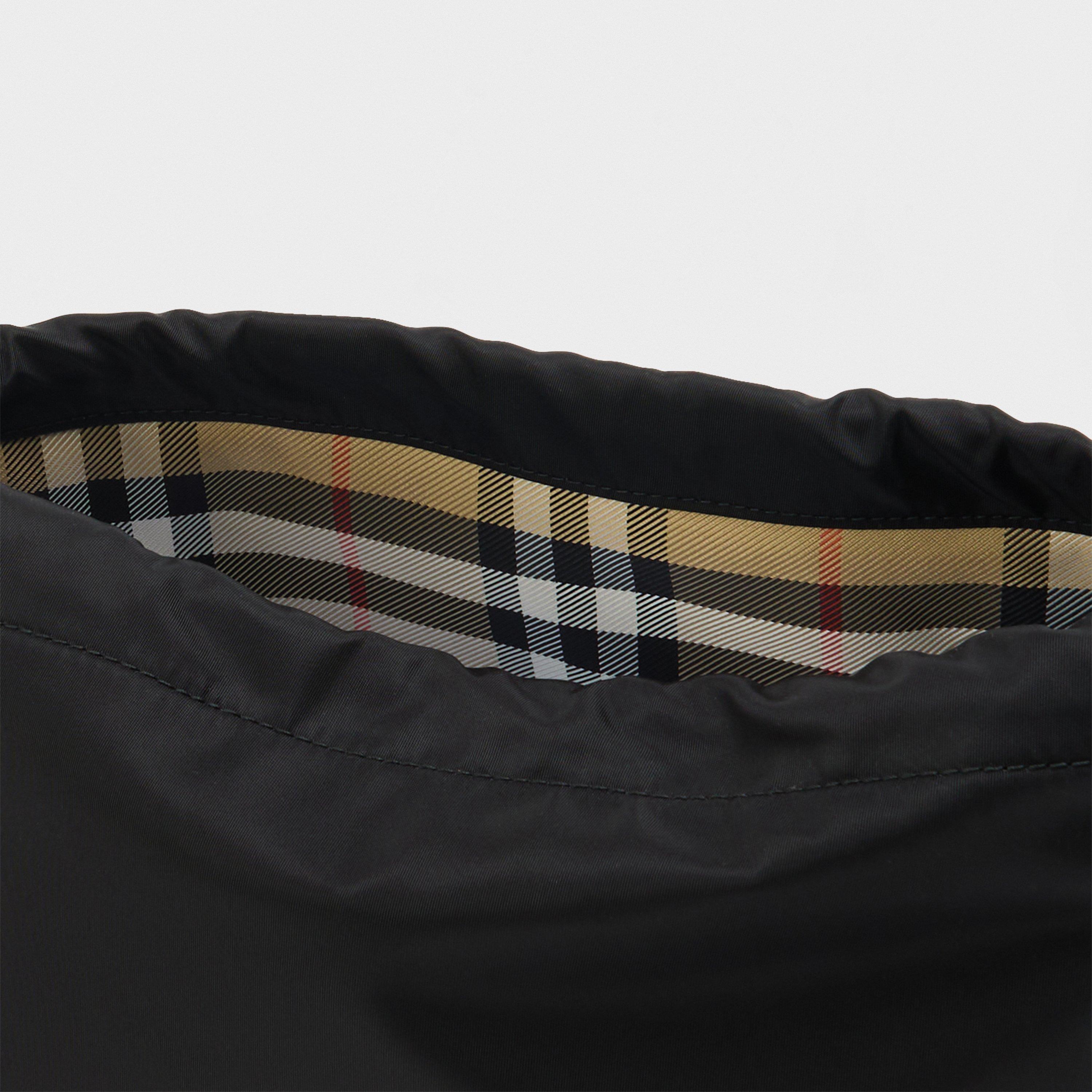 Black - Burberry - Women's Barreled Midi Black Pouch - 5