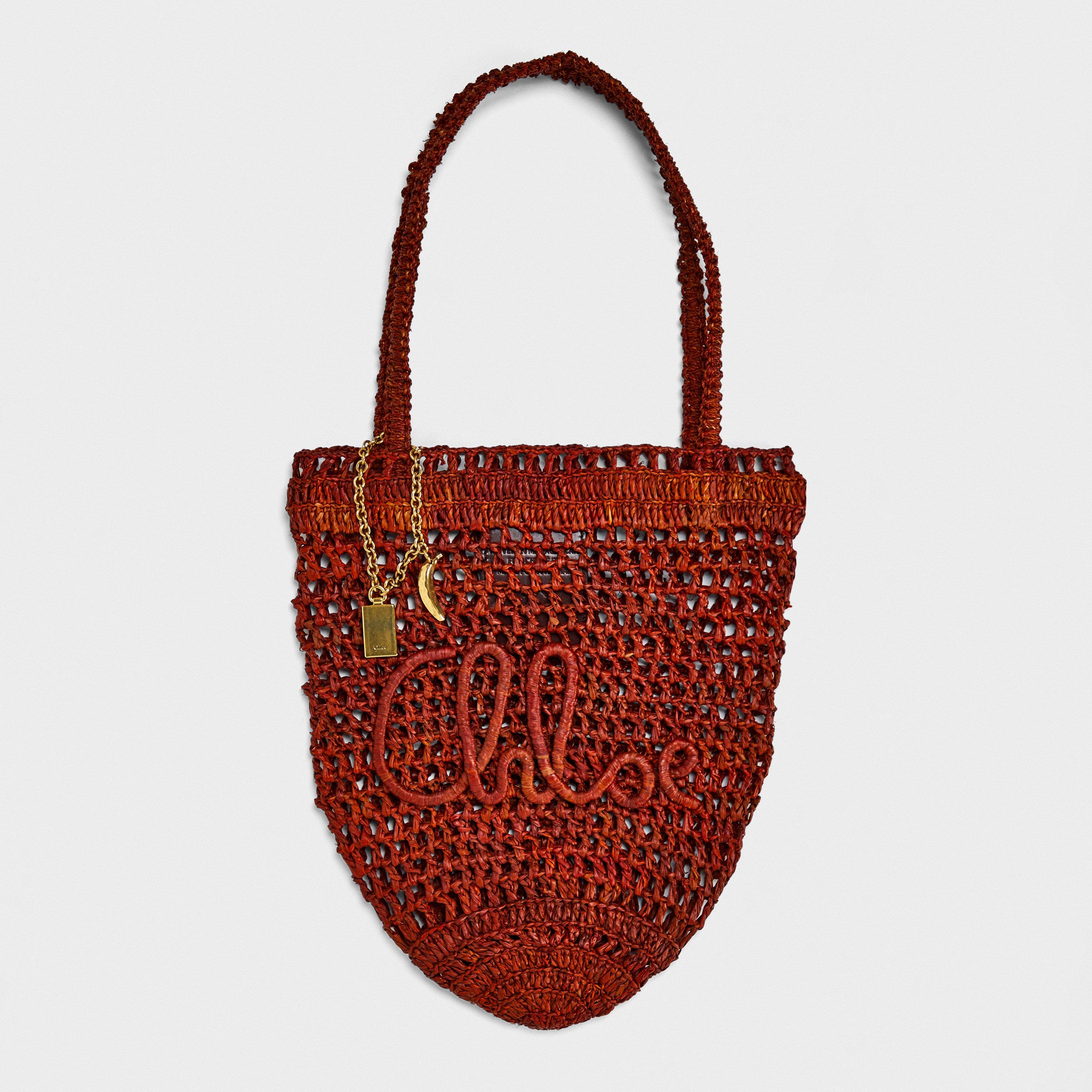 Clay Brown - Chloe - Women's Summer Shoulder Straw Bag - 1