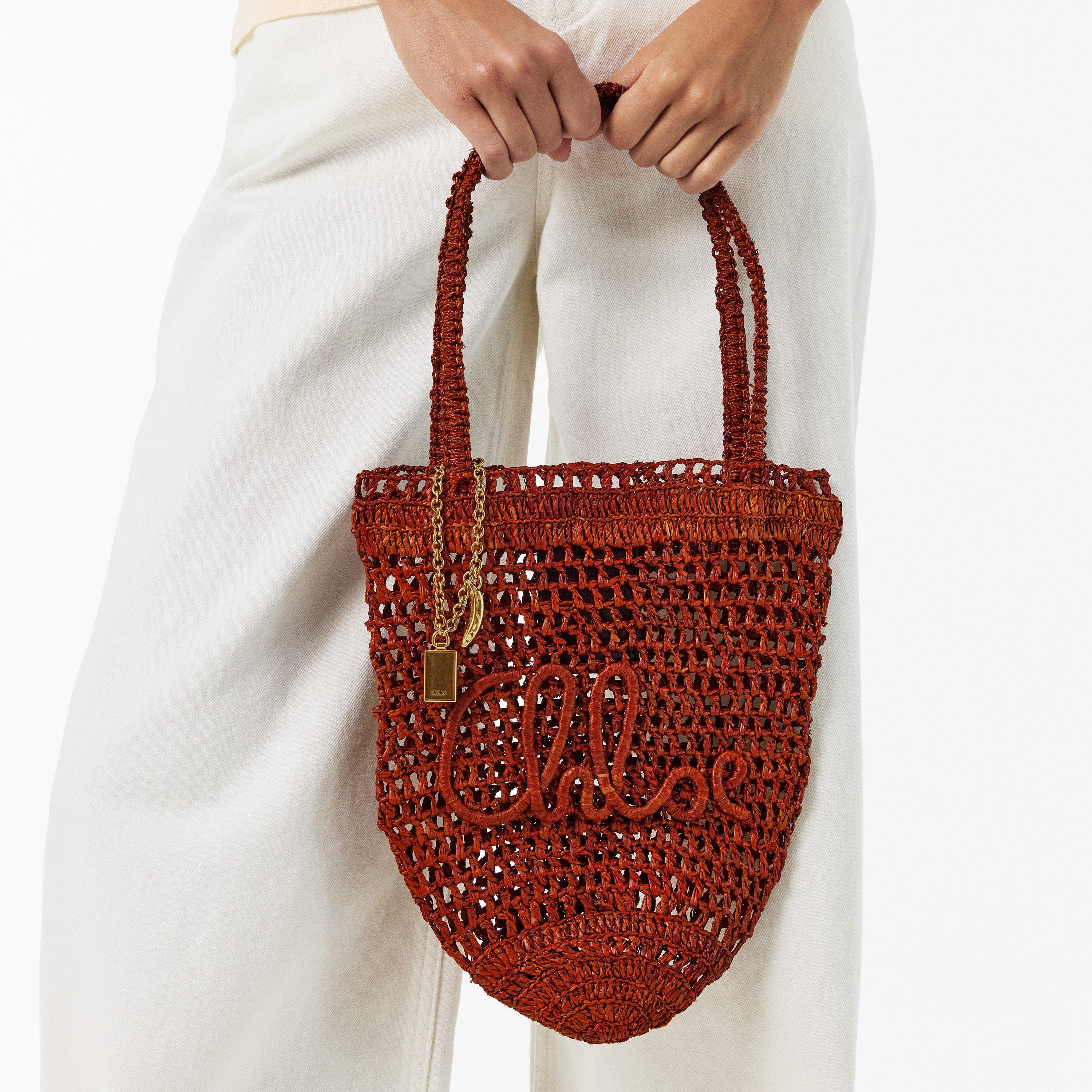 Clay Brown - Chloe - Women's Summer Shoulder Straw Bag - 3