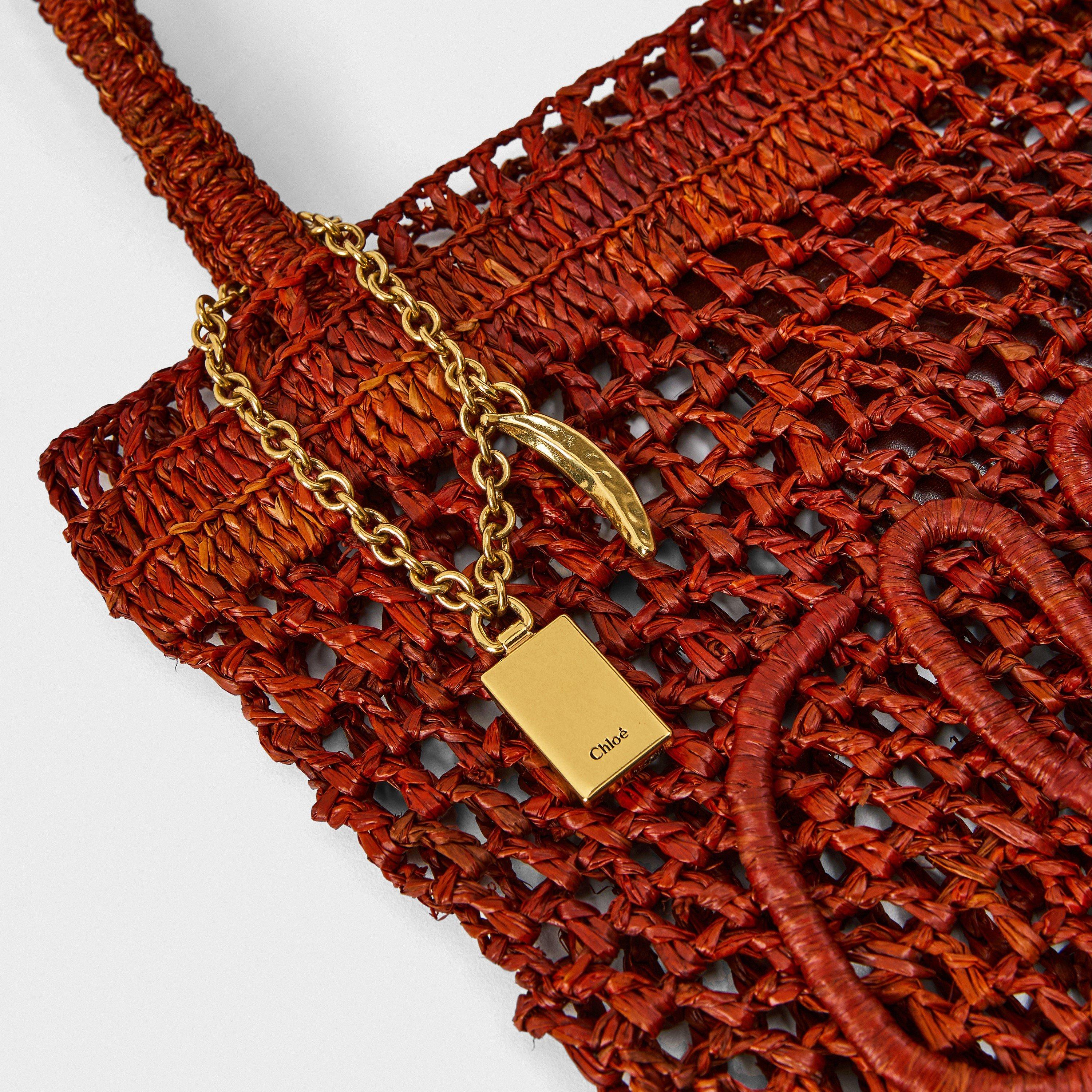 Clay Brown - Chloe - Women's Summer Shoulder Straw Bag - 4