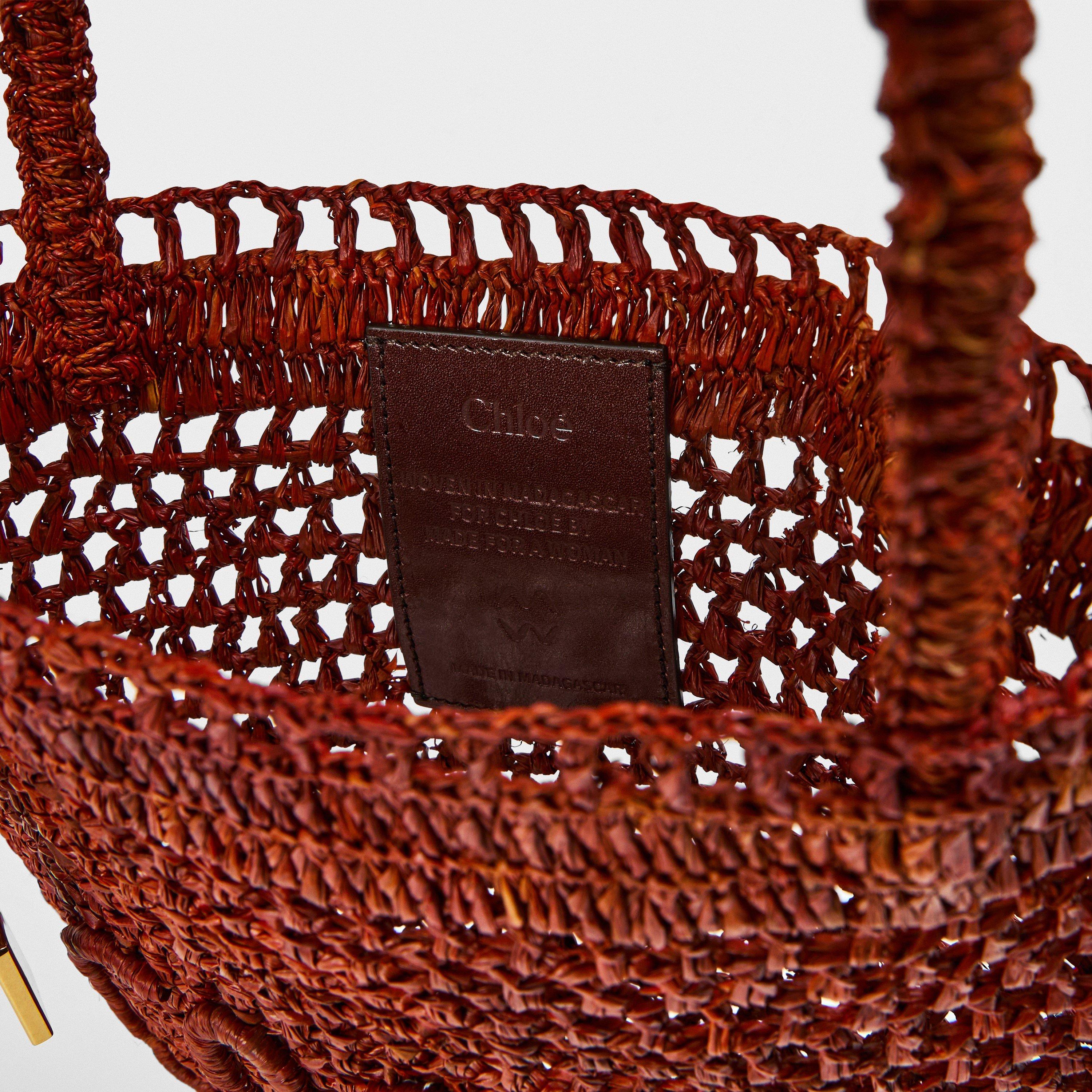 Clay Brown - Chloe - Women's Summer Shoulder Straw Bag - 5