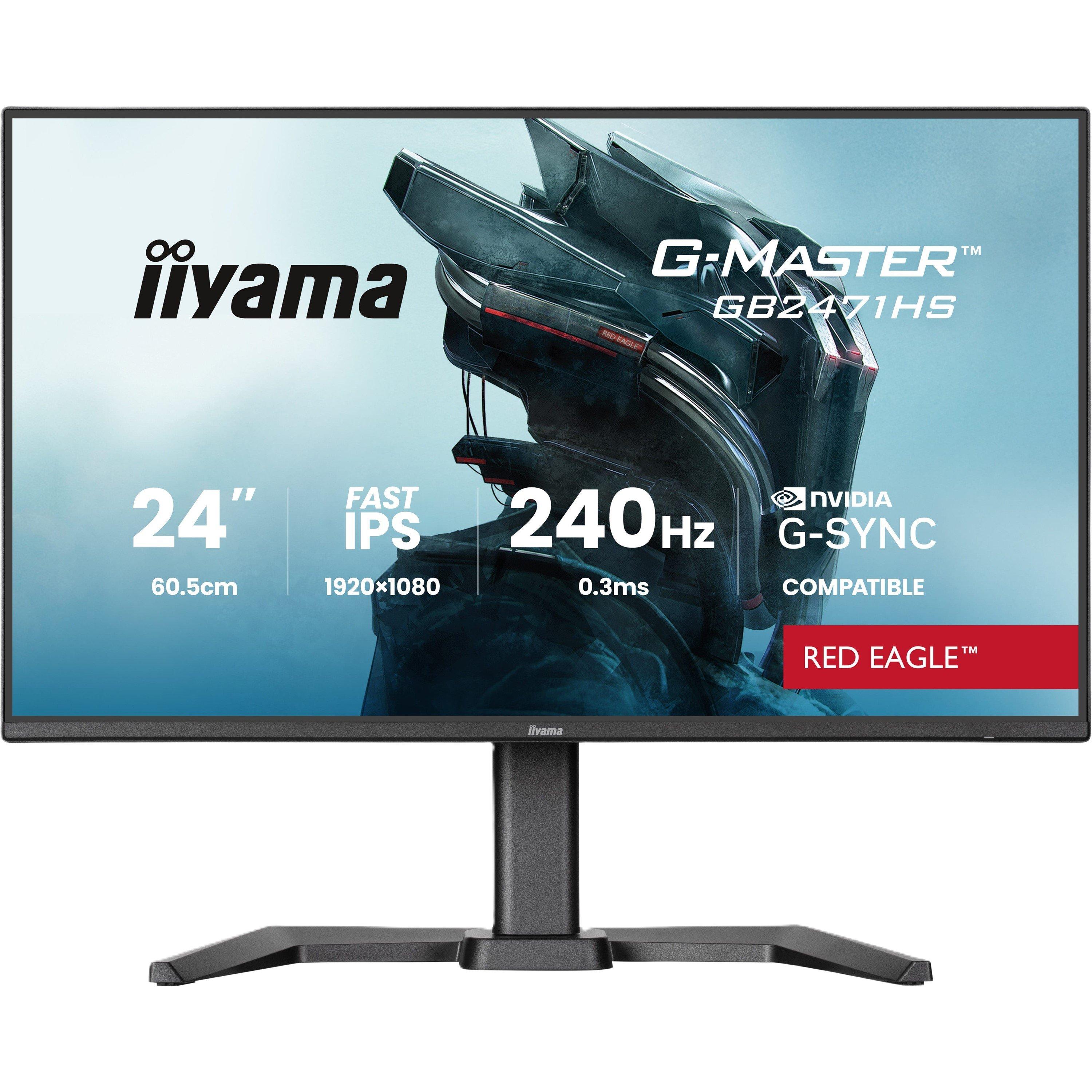 iiyama G-Master Red Eagle GB2471HS-B1 24 Inch 240Hz IPS Gaming Monitor ...