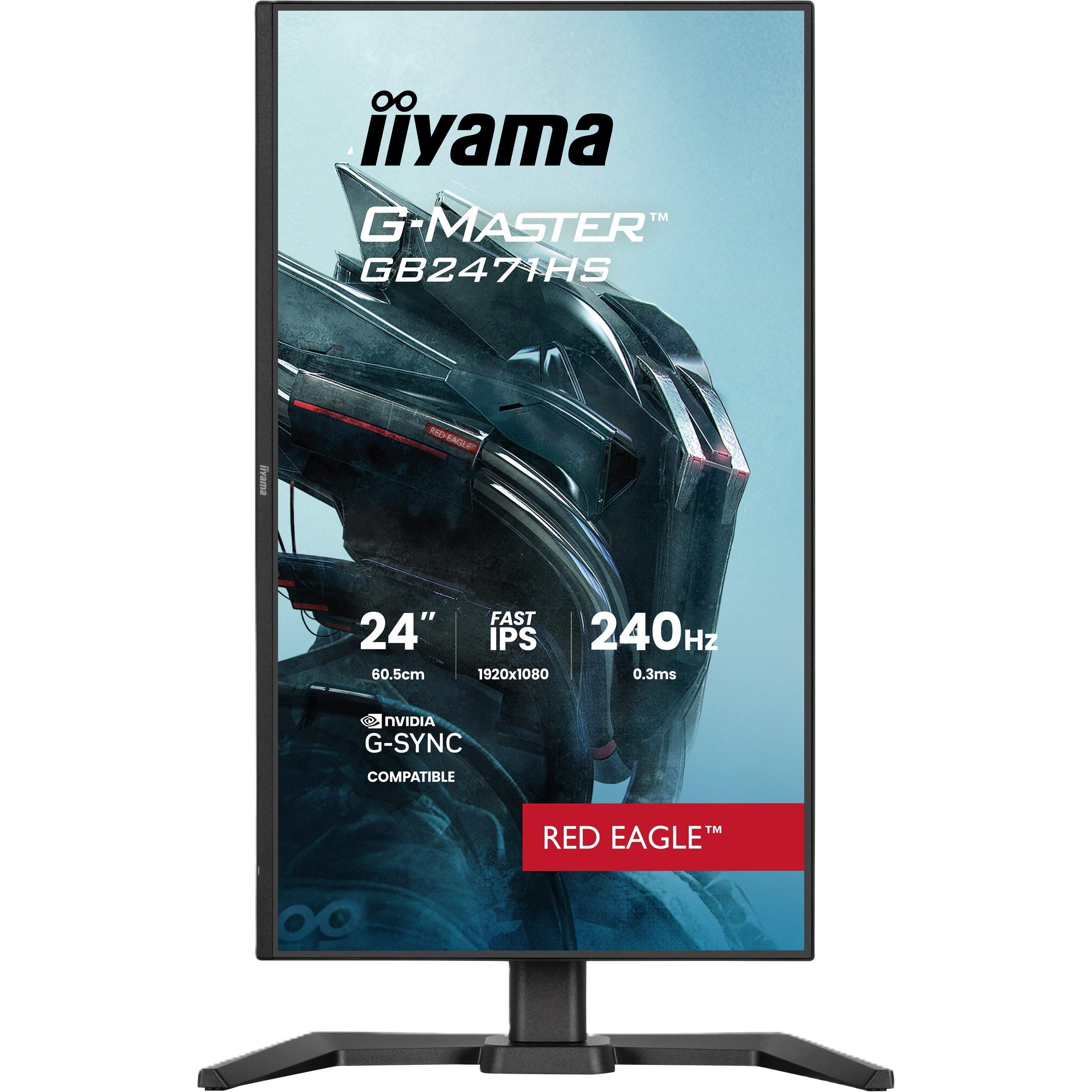Preto - iiyama - G-Master Red Eagle GB2471HS-B1 24 Inch 240Hz IPS Gaming Monitor - 2
