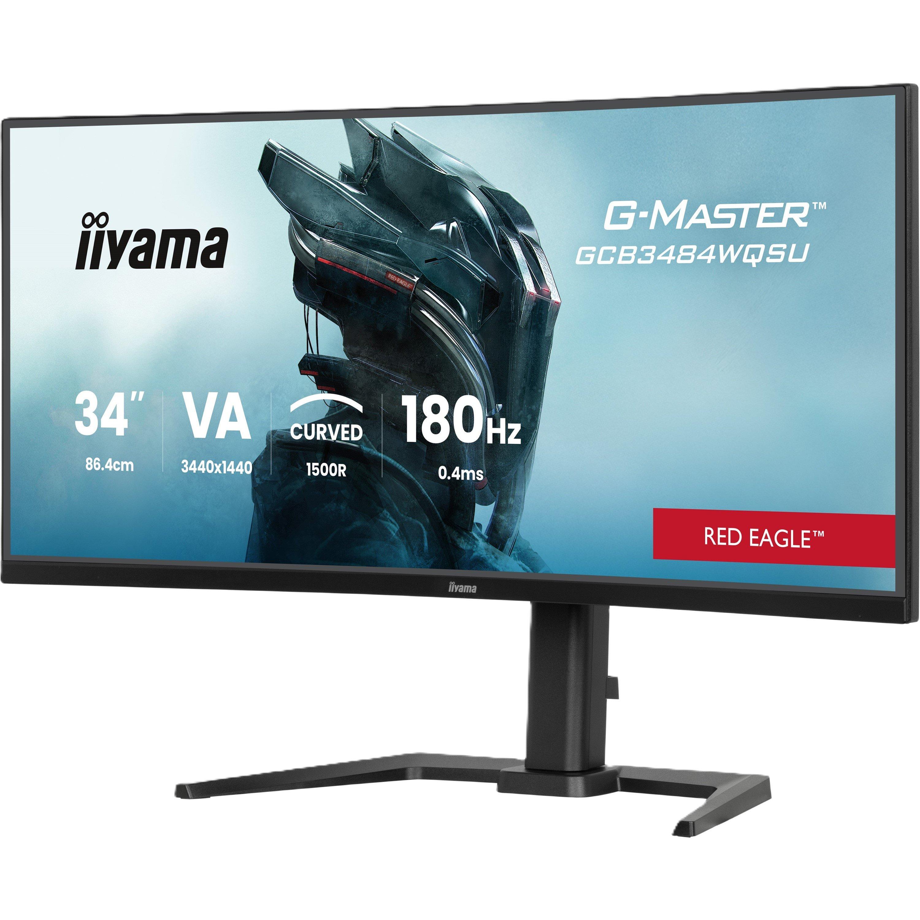 Black - iiyama - G-Master GCB3484WQSU-B1 34 Inch 180Hz Curved Monitor - 3