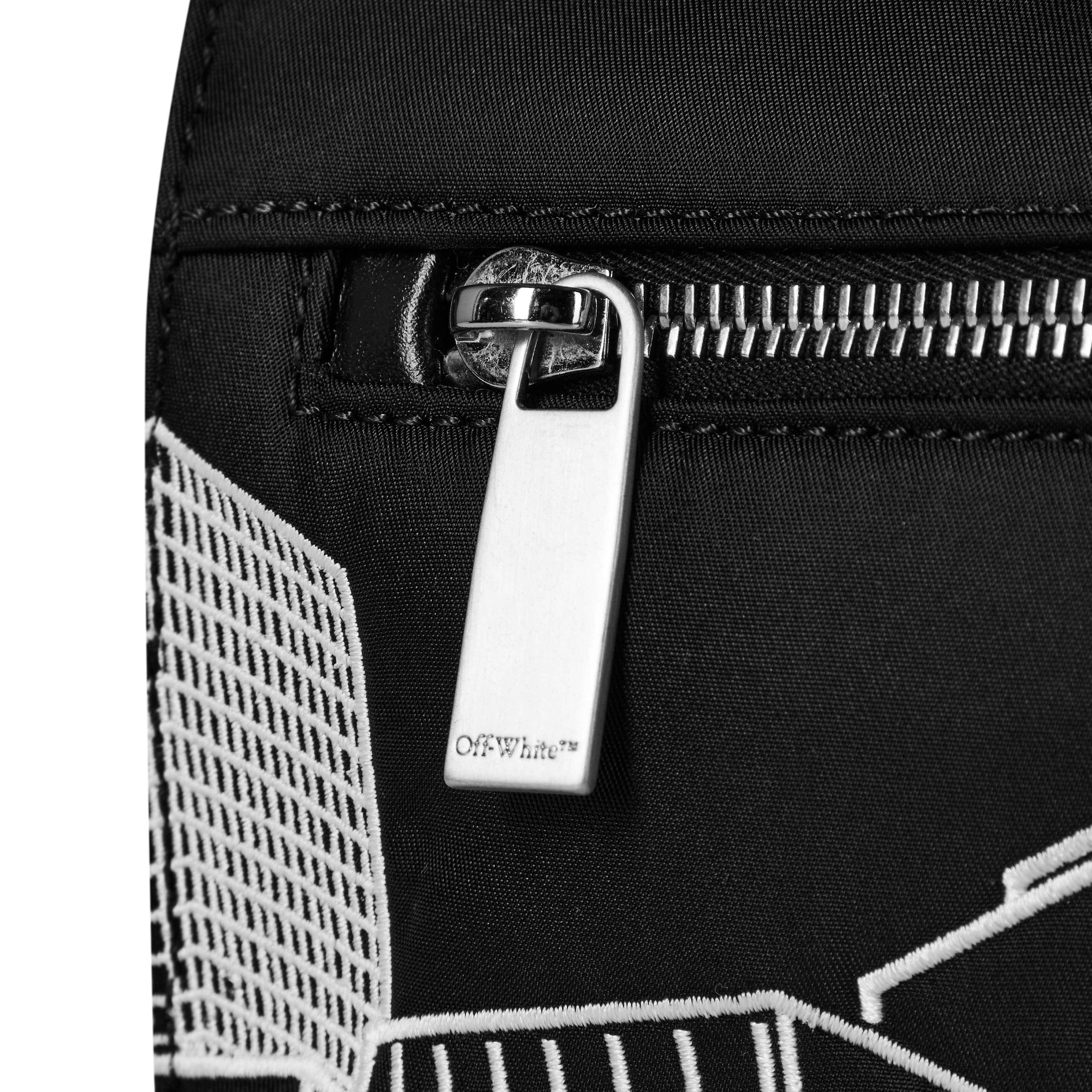 Sort/Hvid - Off White - Men's Ny Skyline Shoulder Bag, Soft Jitney - 3