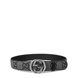 Gucci Men's Interlocking GG Leather Belt