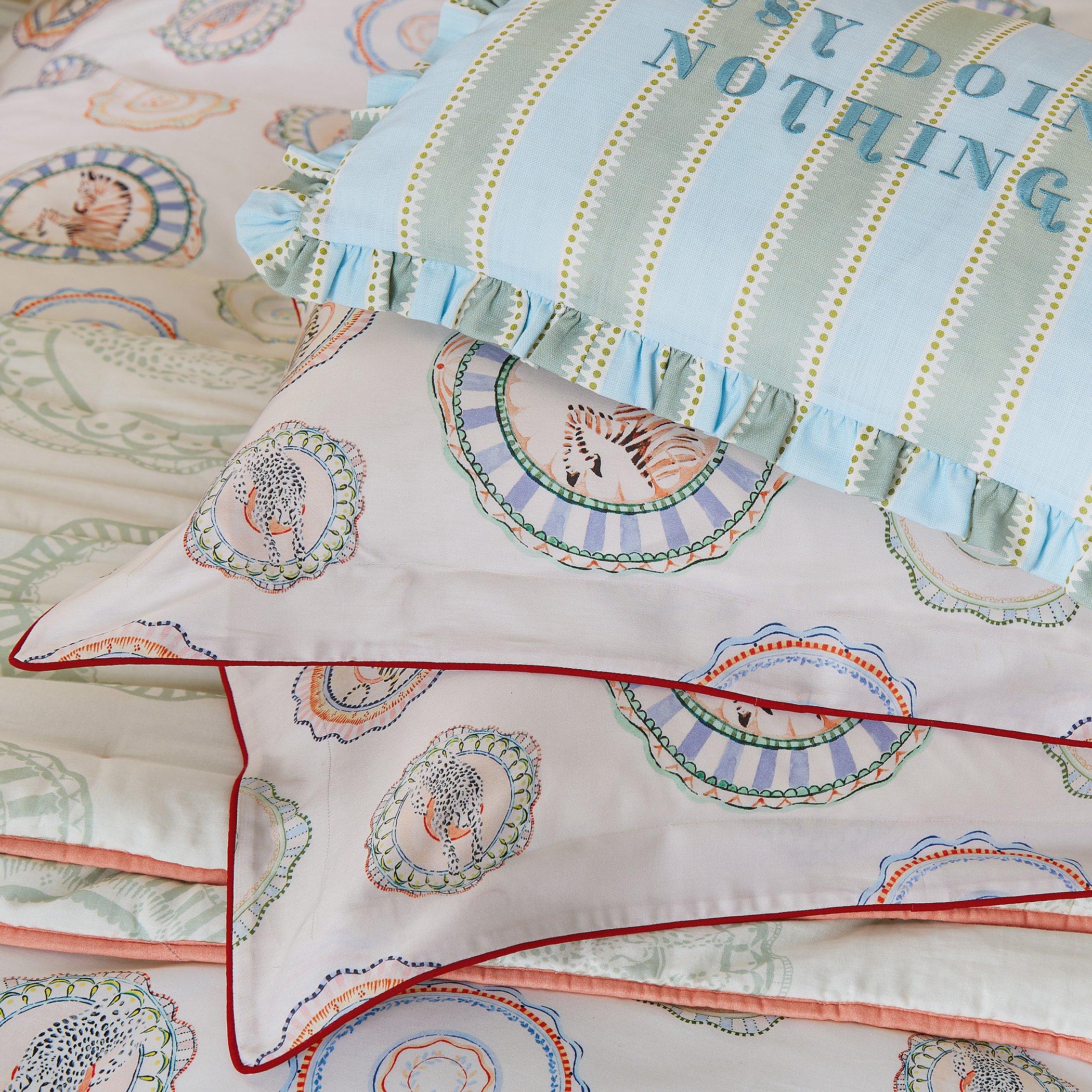 Fresh Sage - Yvonne Ellen - Vintage Plates 150X200 Throw - 2