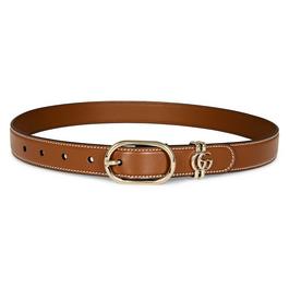 Gucci WomenS Web Leather Round Belt